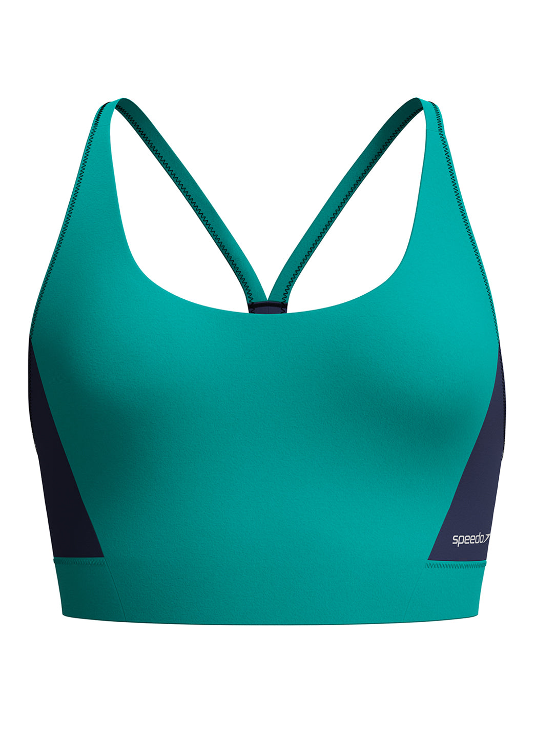 Speedo Women's Colorblock Racerback Bikini Top