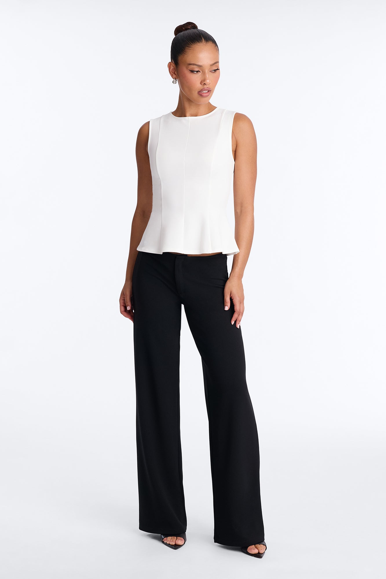 Classic Vibe High Neck Top - Off White