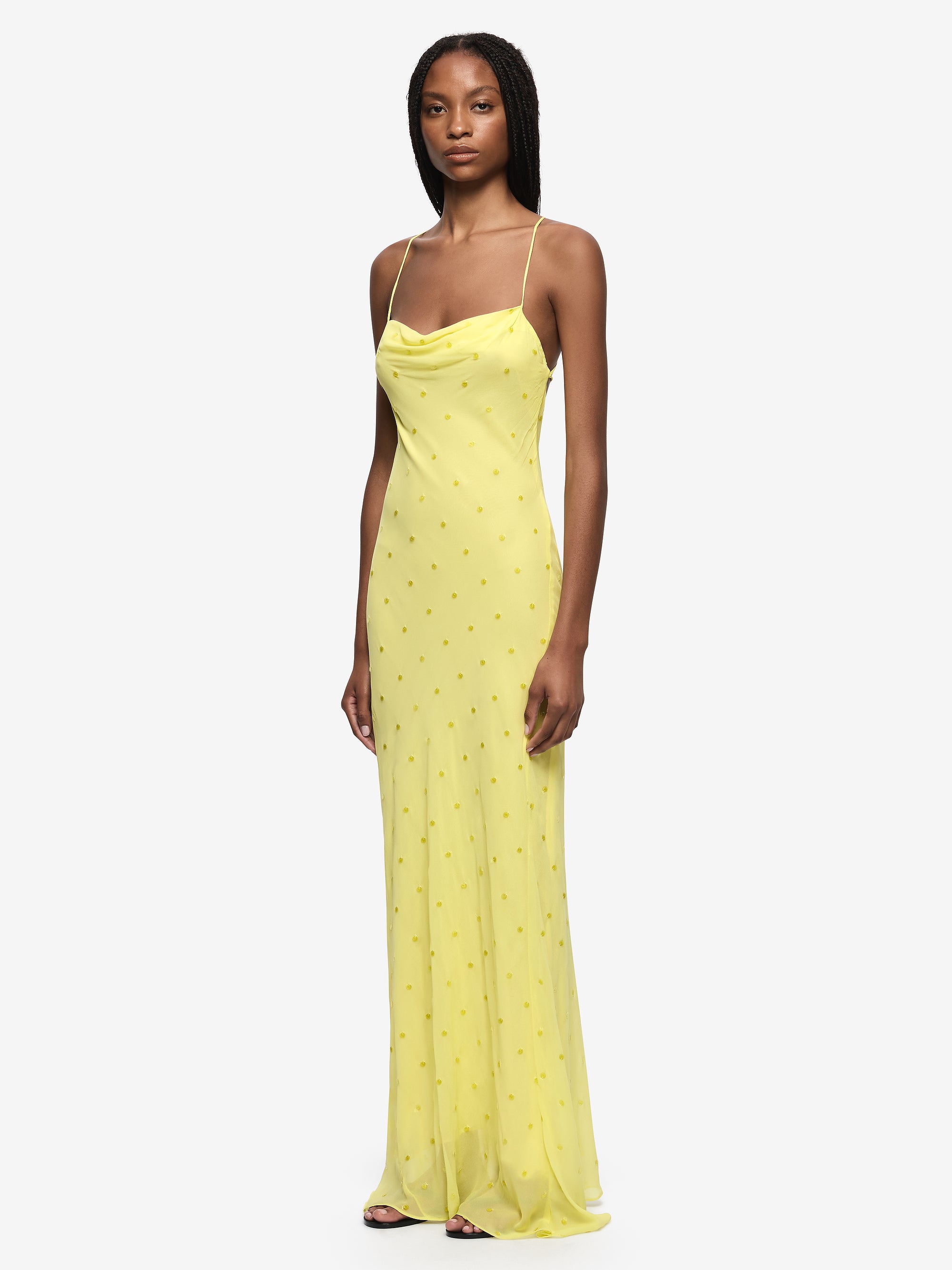 ARIELLE SLIP MAXI DRESS - CITRUS