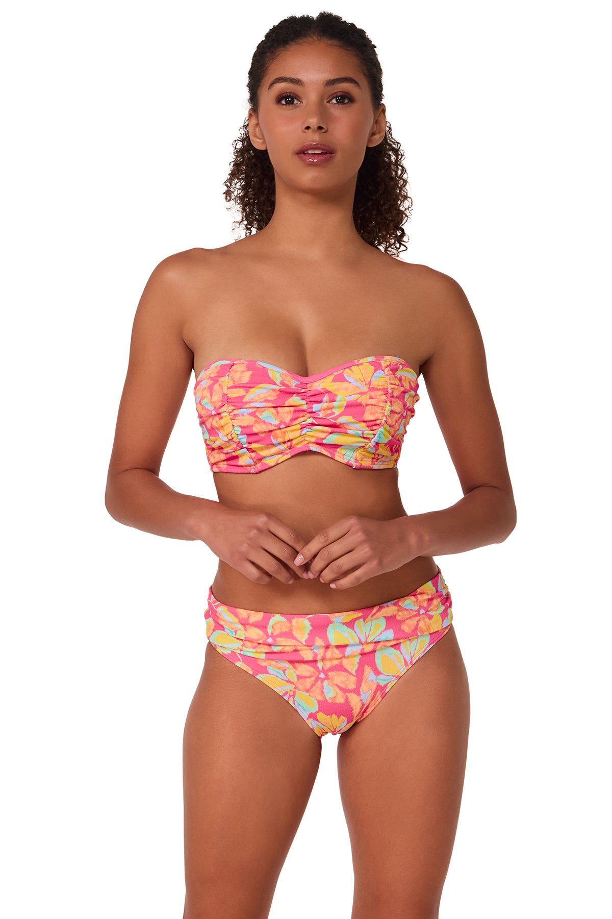 Sunsets Magic Hour Crepe Loretta Bandeau Top
