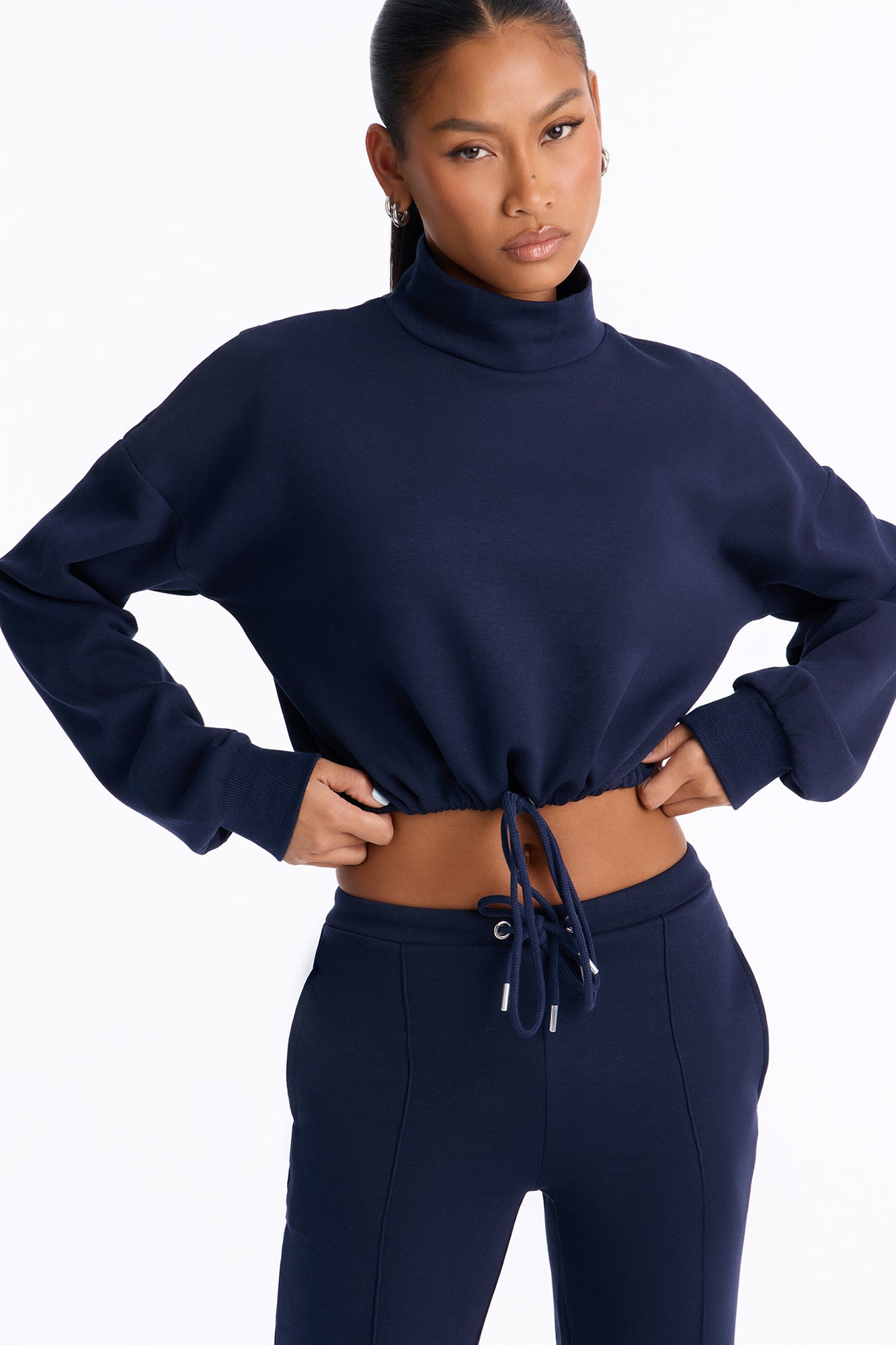 Taking It Easy Pant Set - Navy