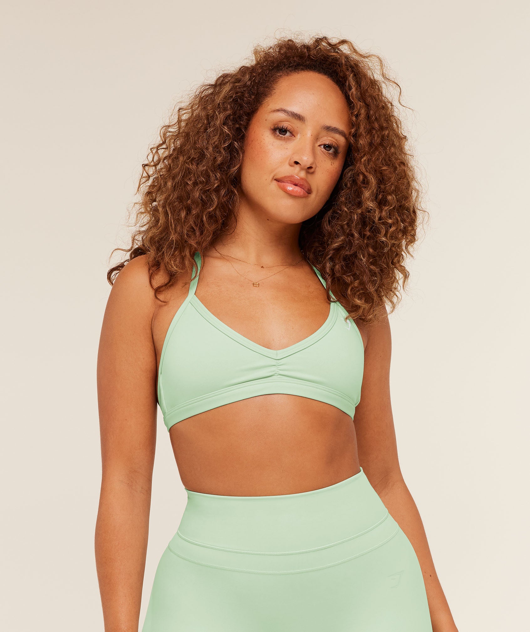 Gymshark Minimal Sports Bra - Clay Green