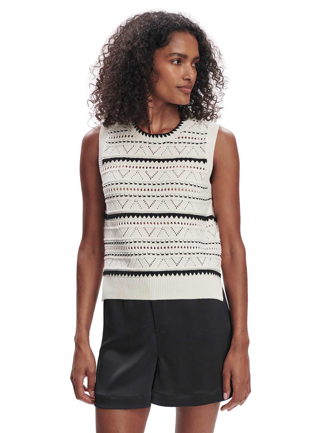 Varley Athena Pointelle Knit Vest