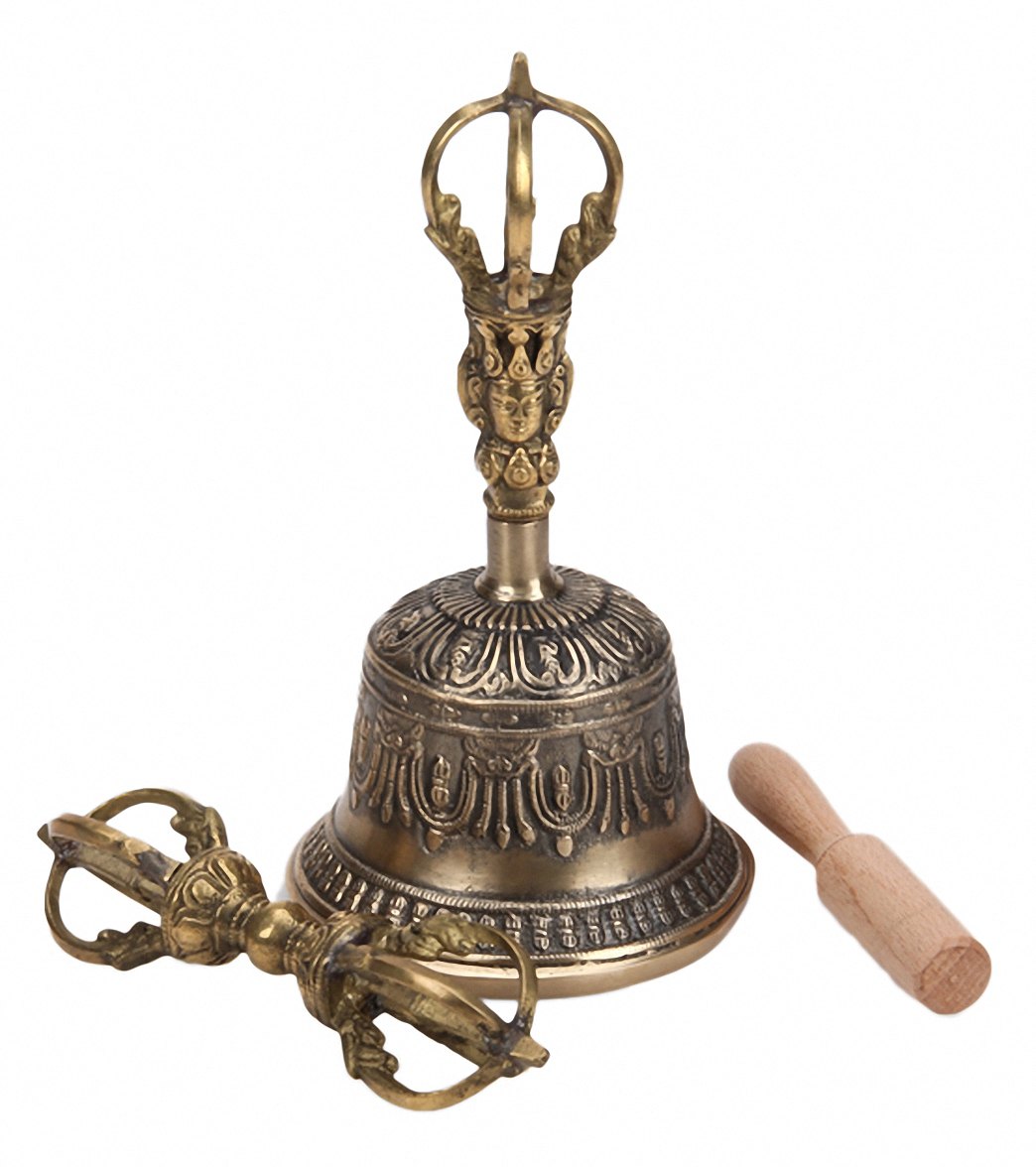 Sacred Space Giant Buddgist Sacred Spiritual Tibet Bell and Dorje