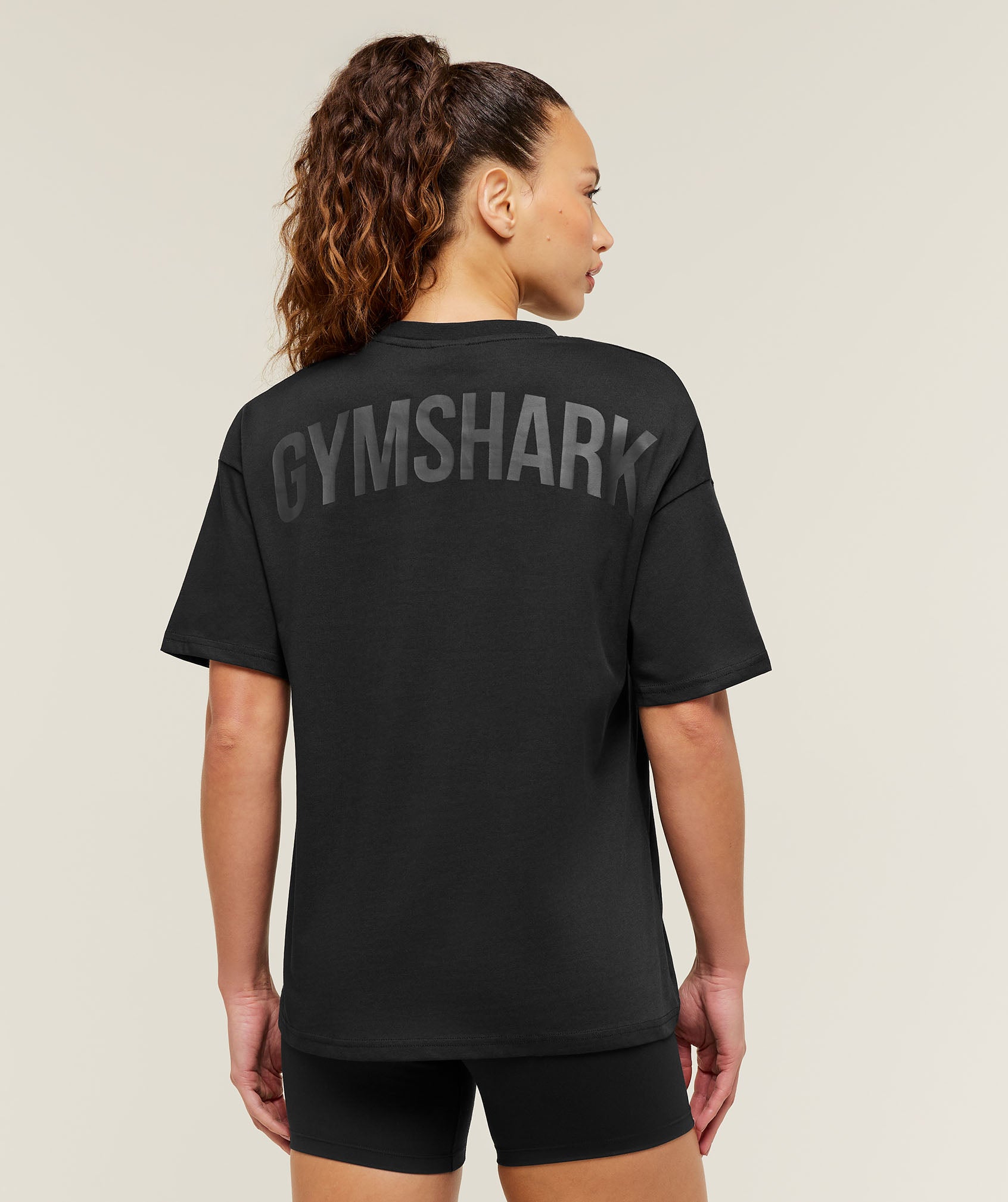 Gymshark Power Oversized T-Shirt - Black