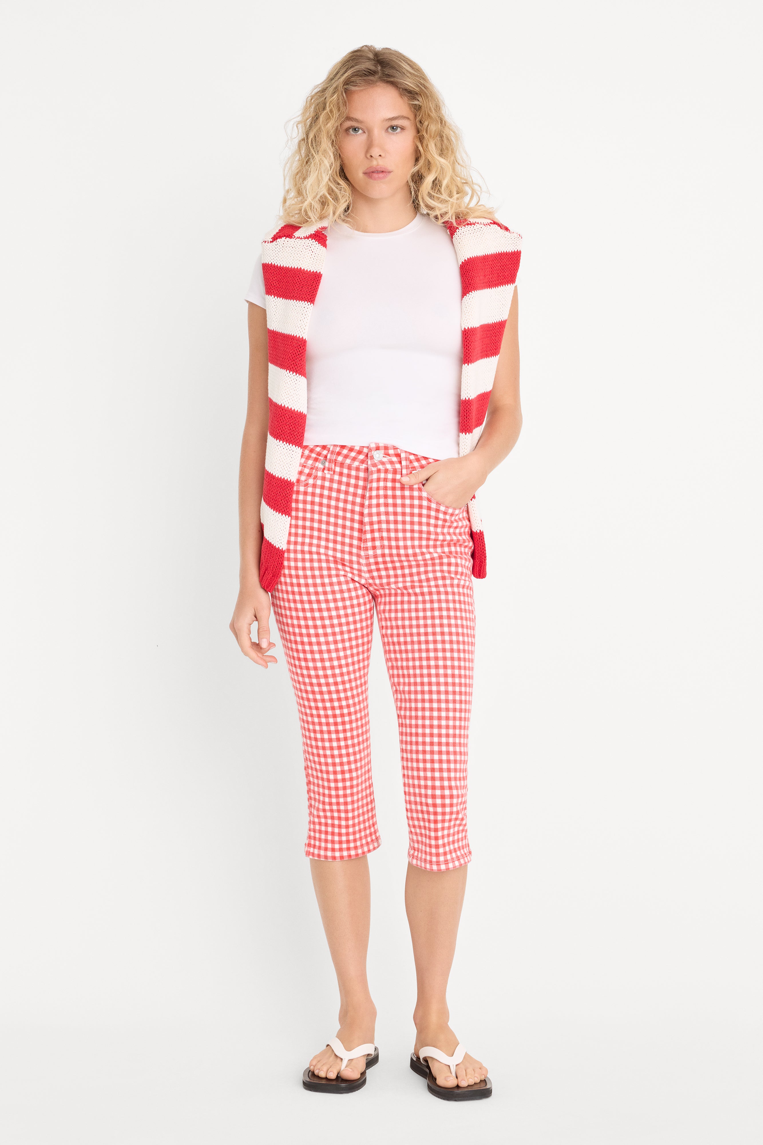 GOOD LEGS CAPRI | POP GINGHAM LARGE