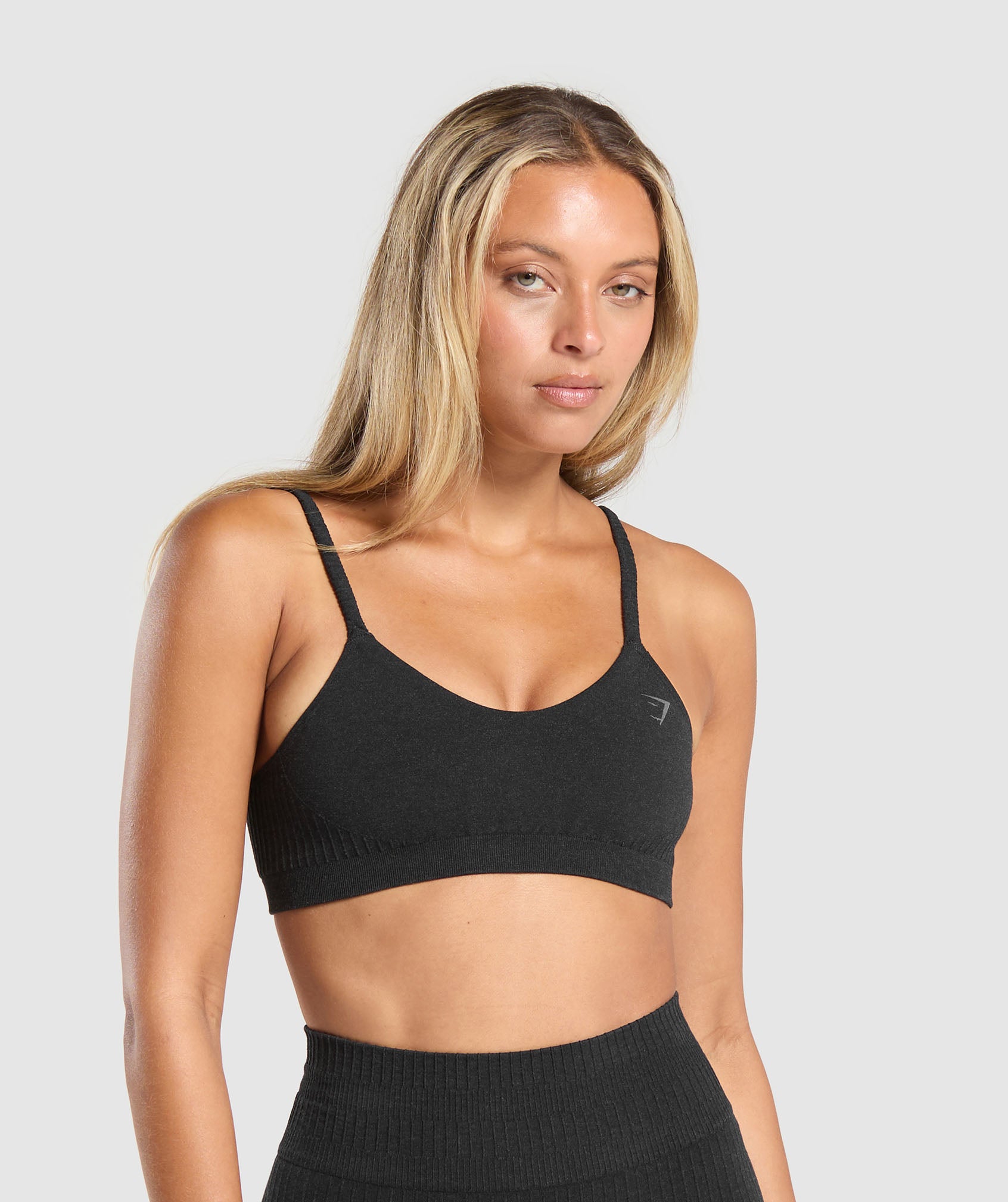 Gymshark Rest Day Seamless Modal Bralette - Bros Coal Marl