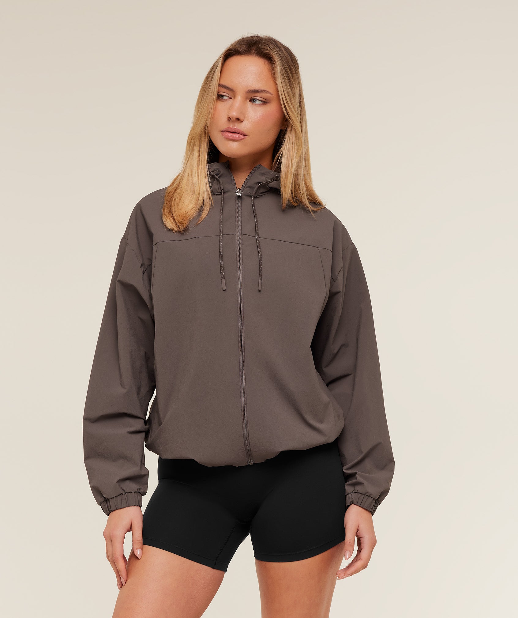 Gymshark Weekend Lifestyle Track Jacket - Cool Brown