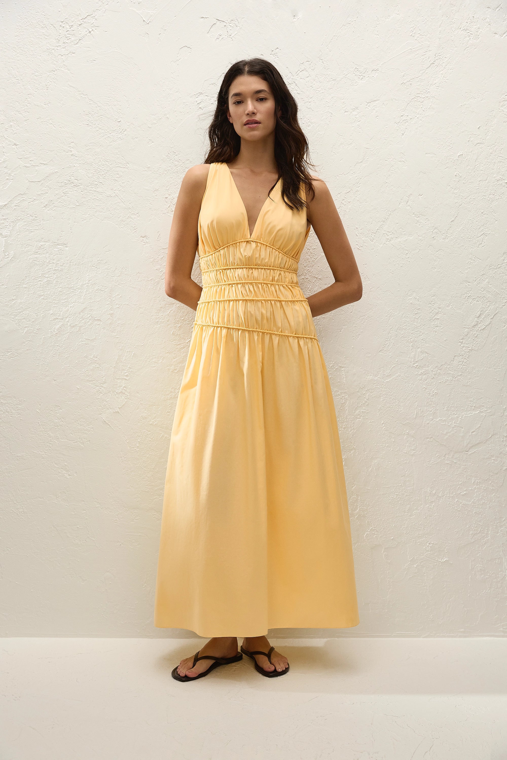 Saja Maxi Dress Banana - Final Sale