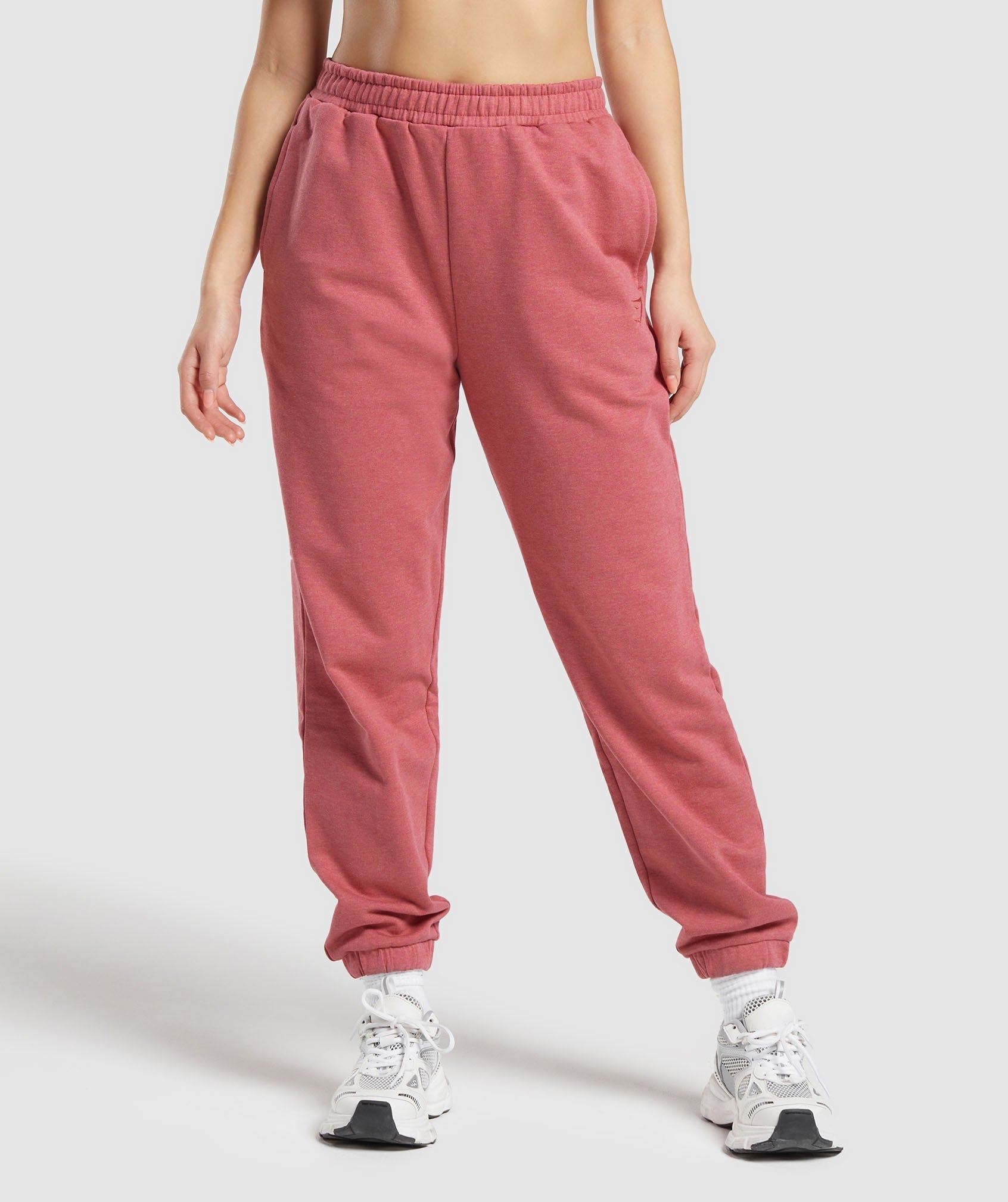 Gymshark Rest Day Sweats Joggers - Bros Heritage Pink Marl