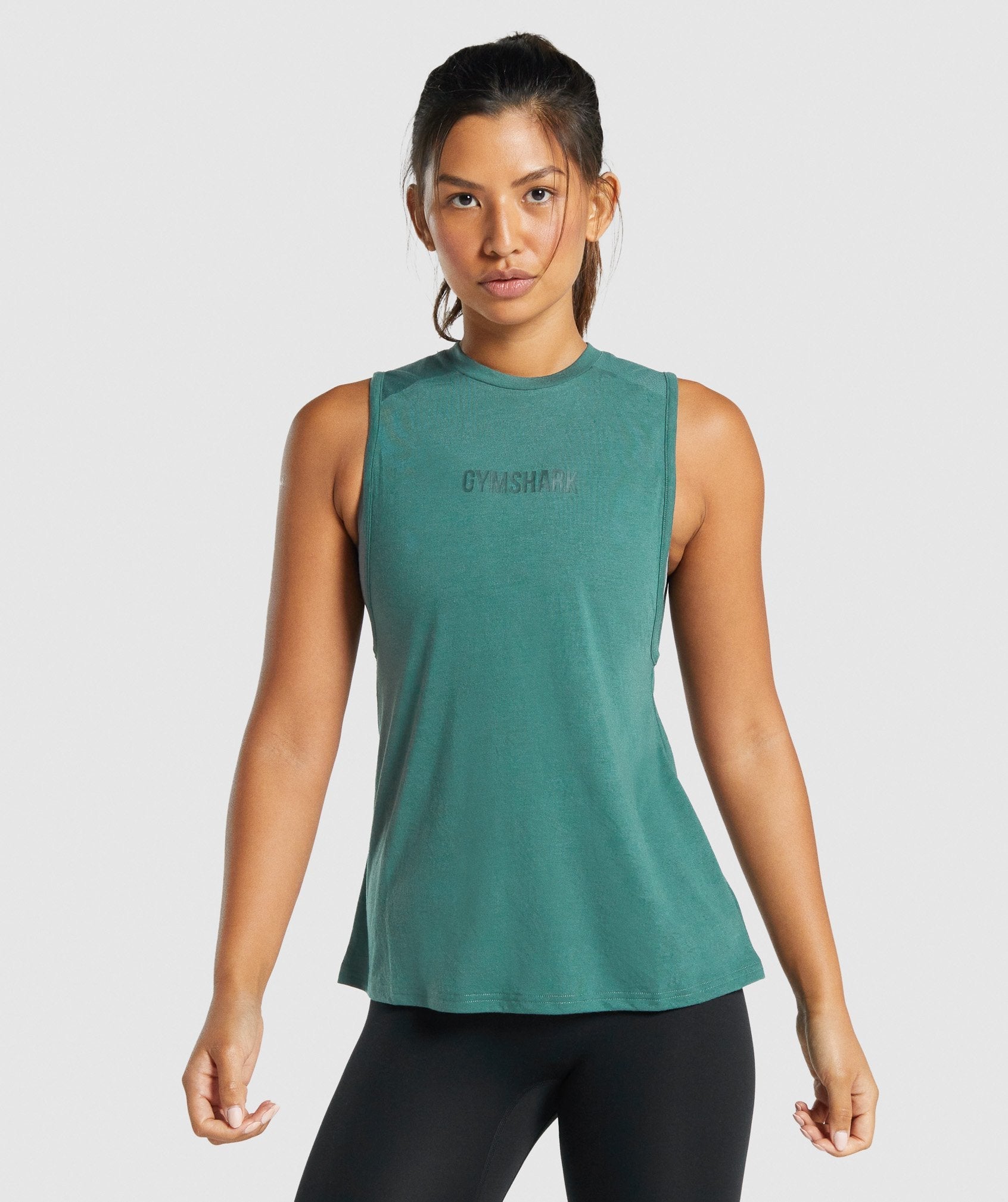 Gymshark Camo Graphic Tank - Dark Green