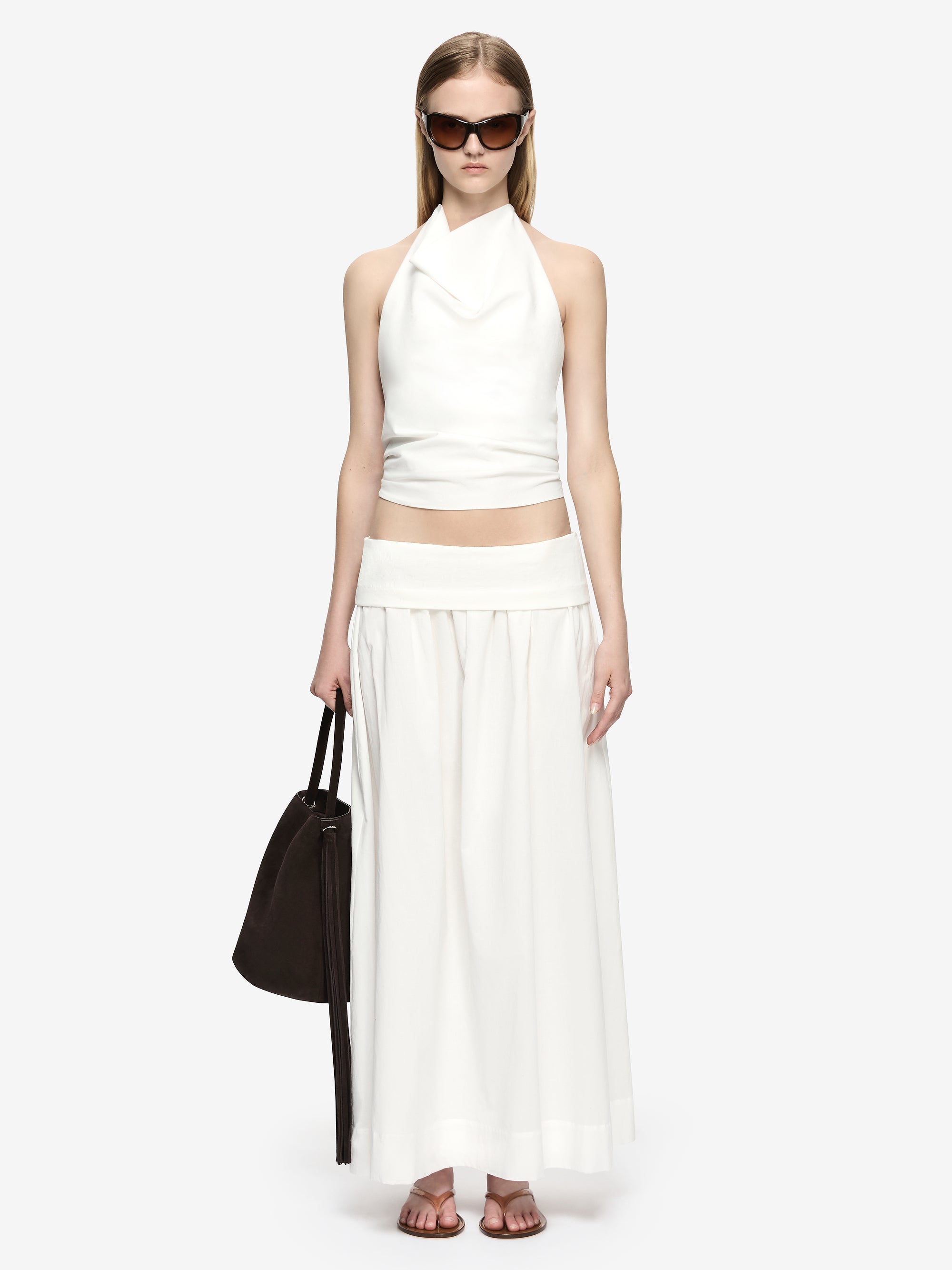 ARI MAXI SKIRT  - IVORY