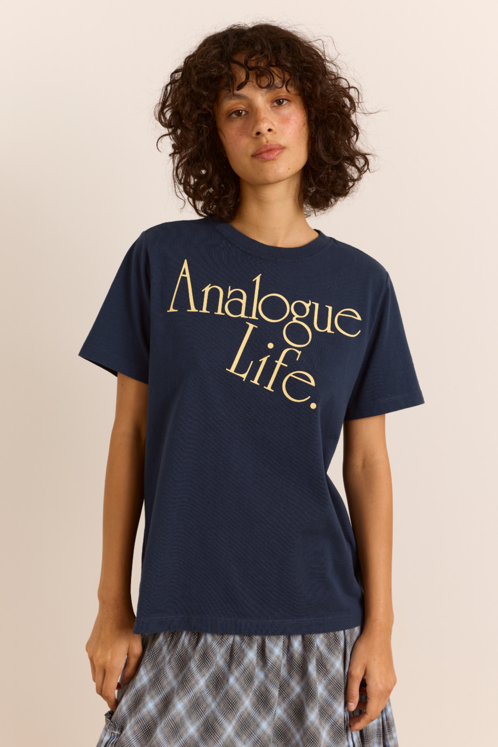 Analogue Life Dad Tee - Navy