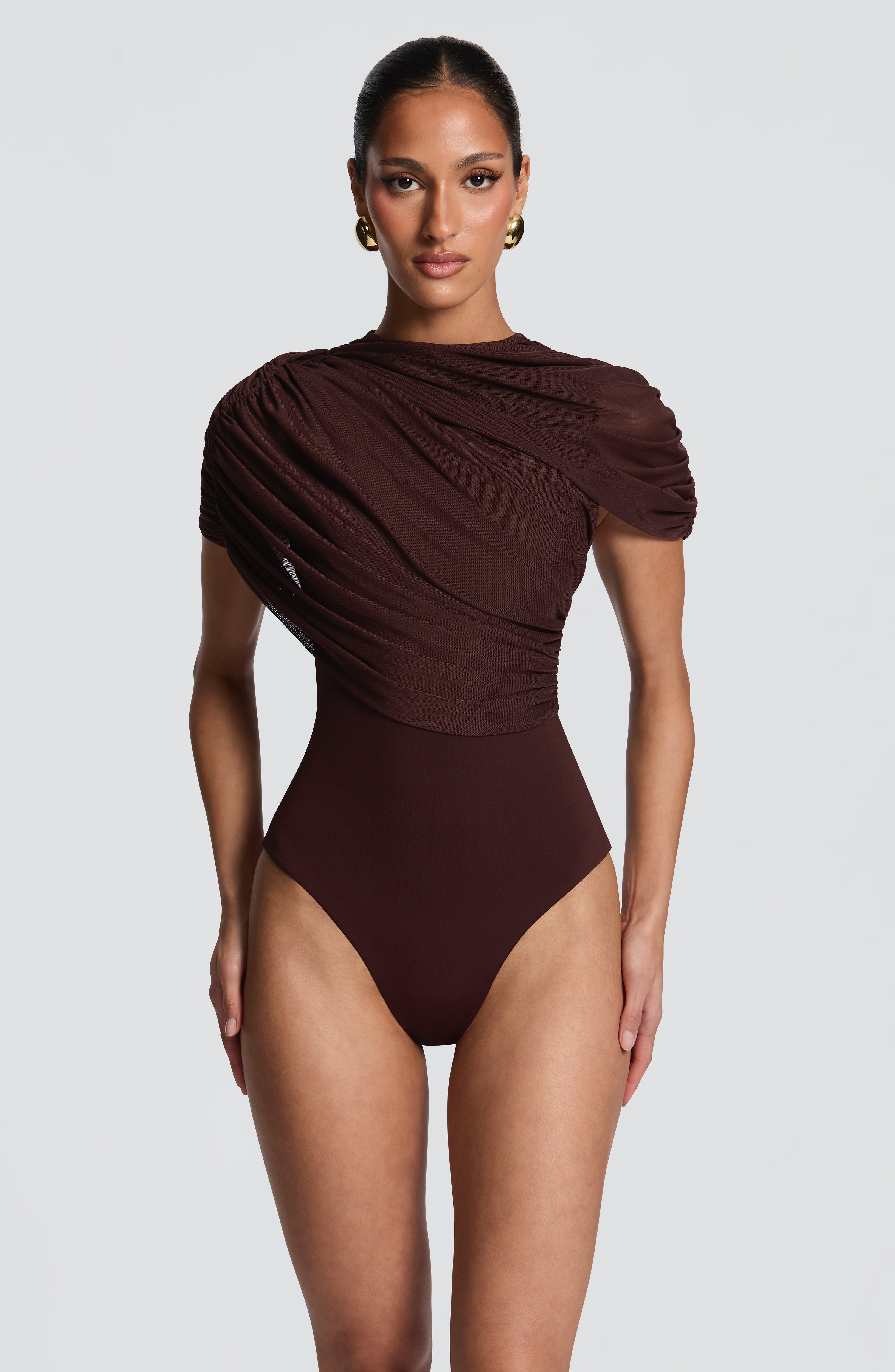 Muriel Bodysuit - Plum Brown