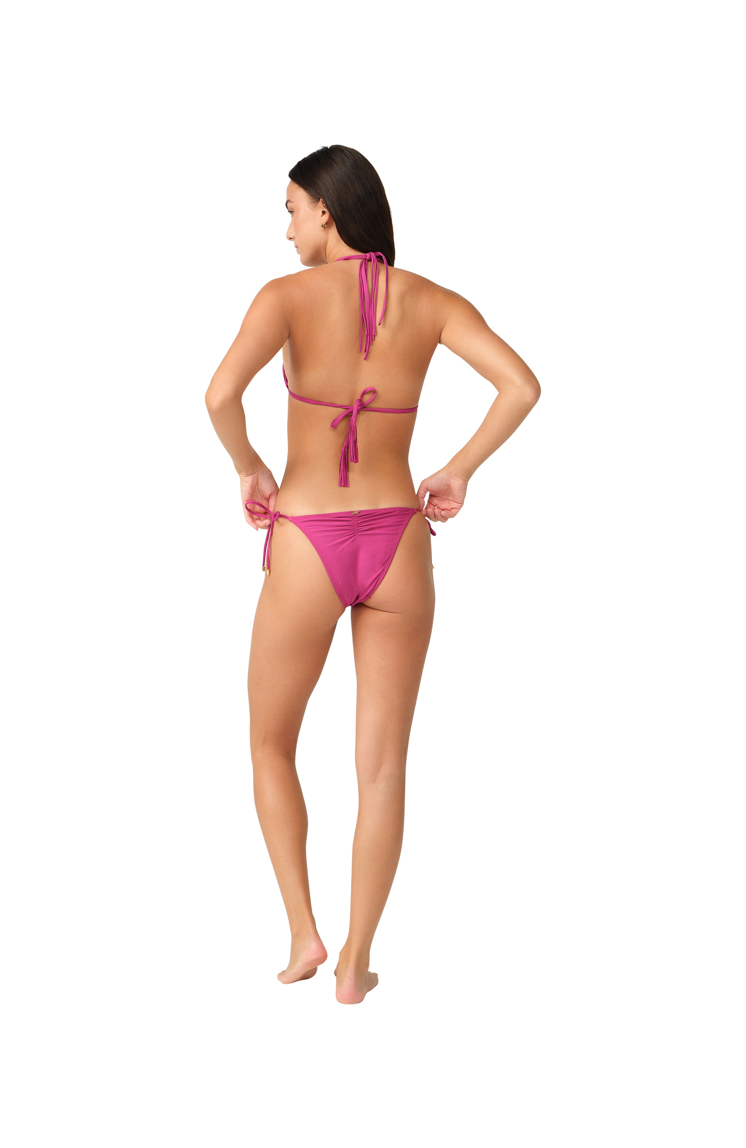 PQ Swim Merlot Kiss Nath Macrame Tie Side Bottom Teeny