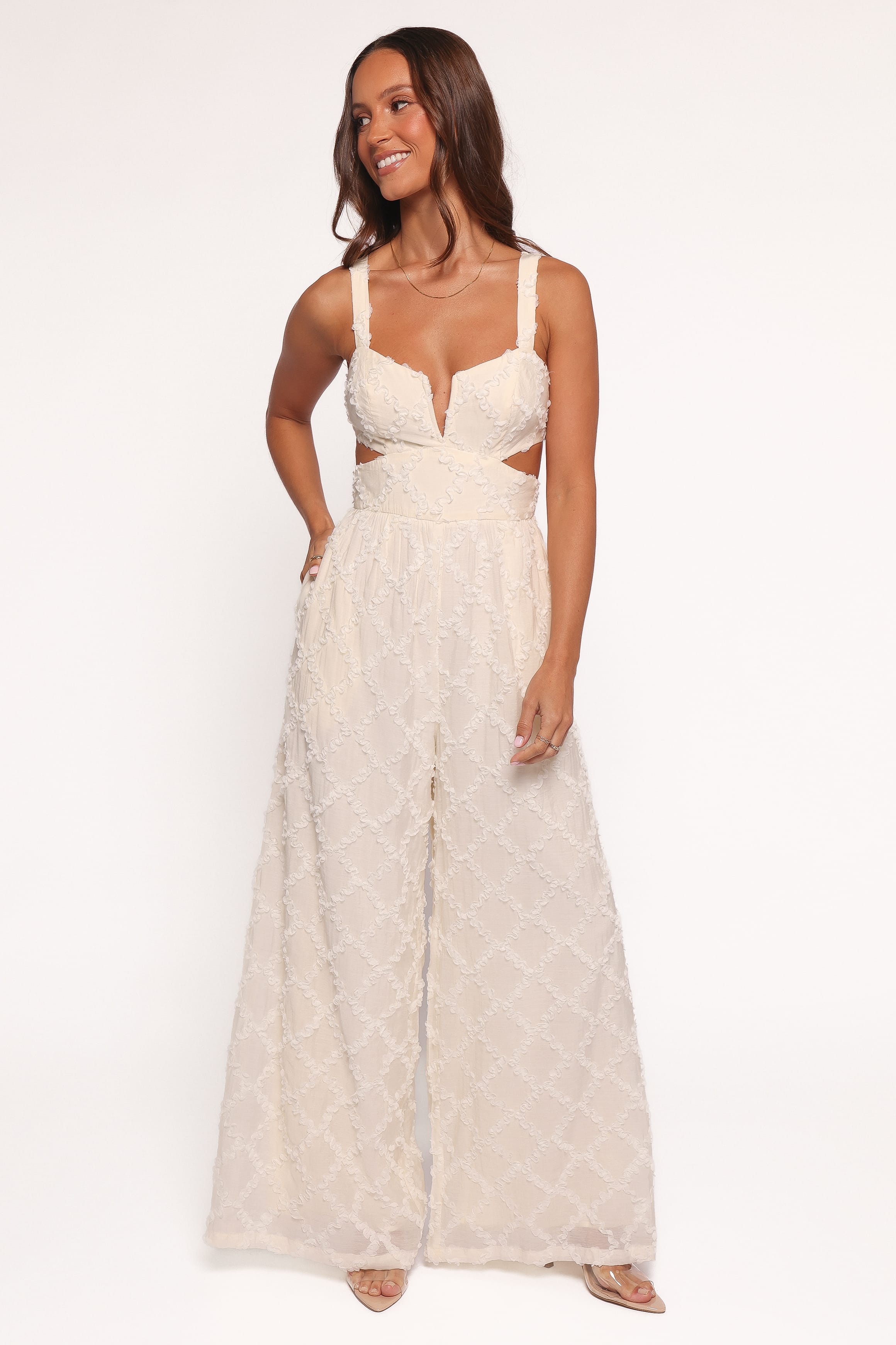 Avella Cutout Jumpsuit - White