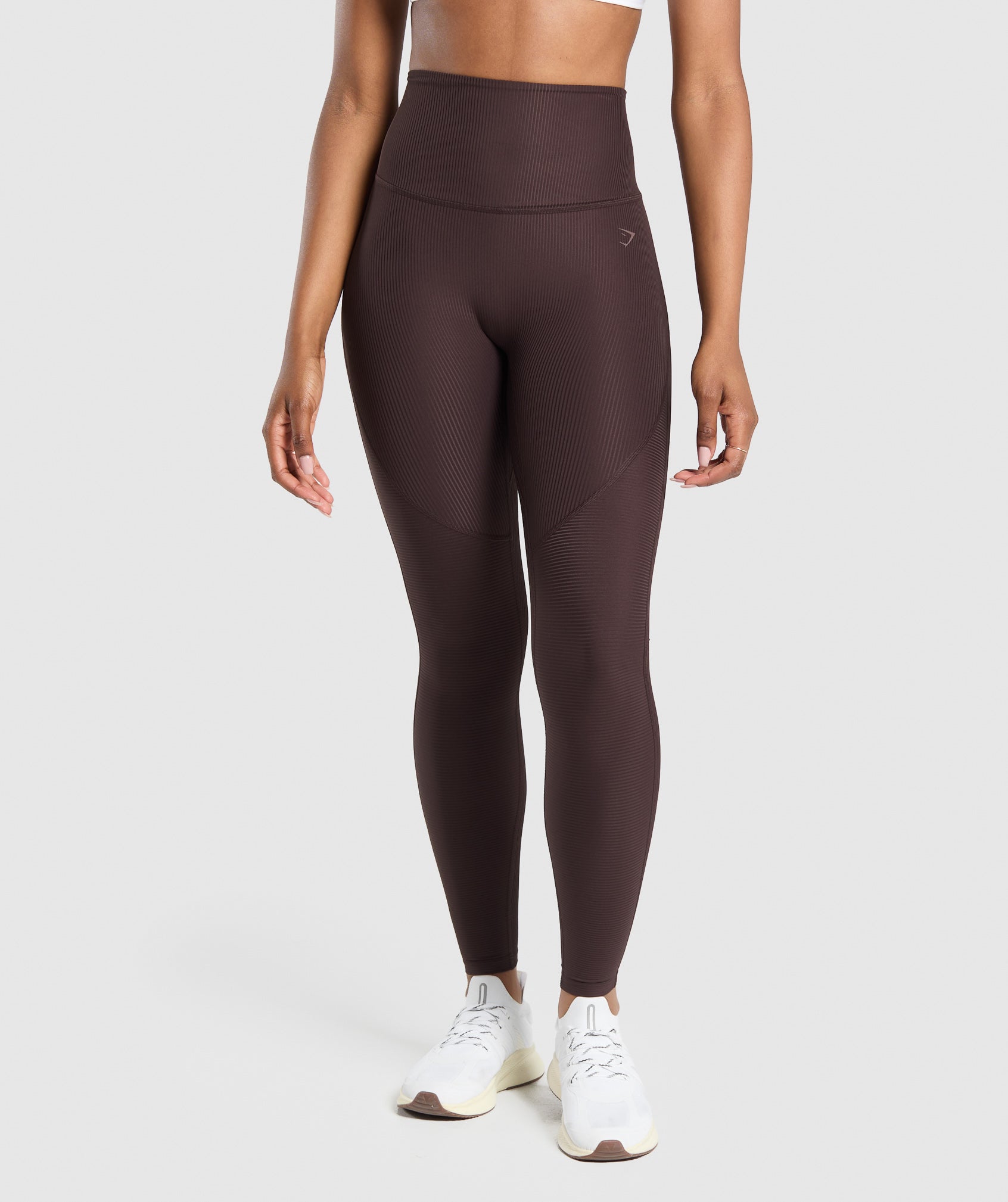 Gymshark Ribbed Leggings - Heritage Brown