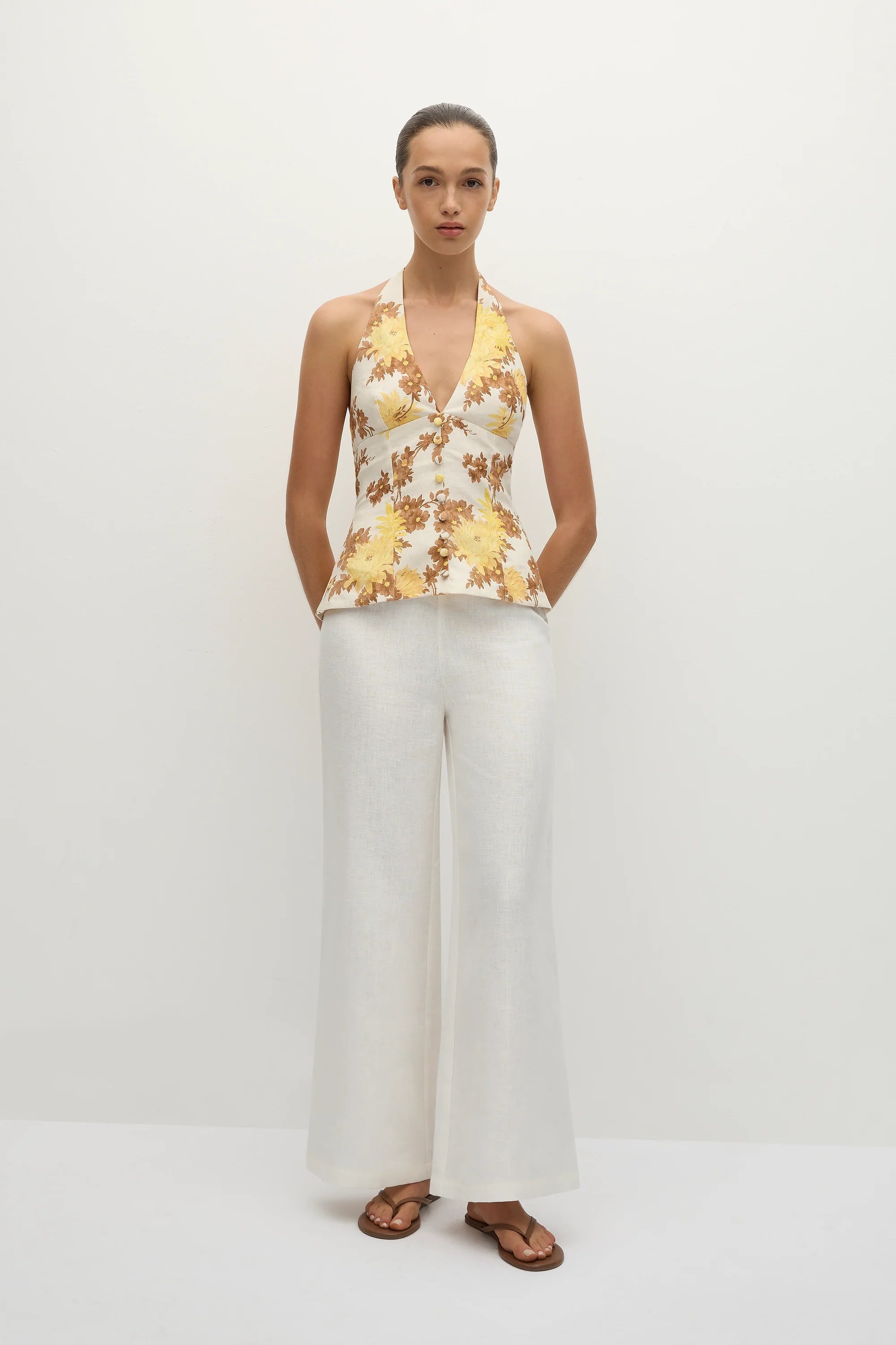 Marie Top Midsummer Floral - Final Sale