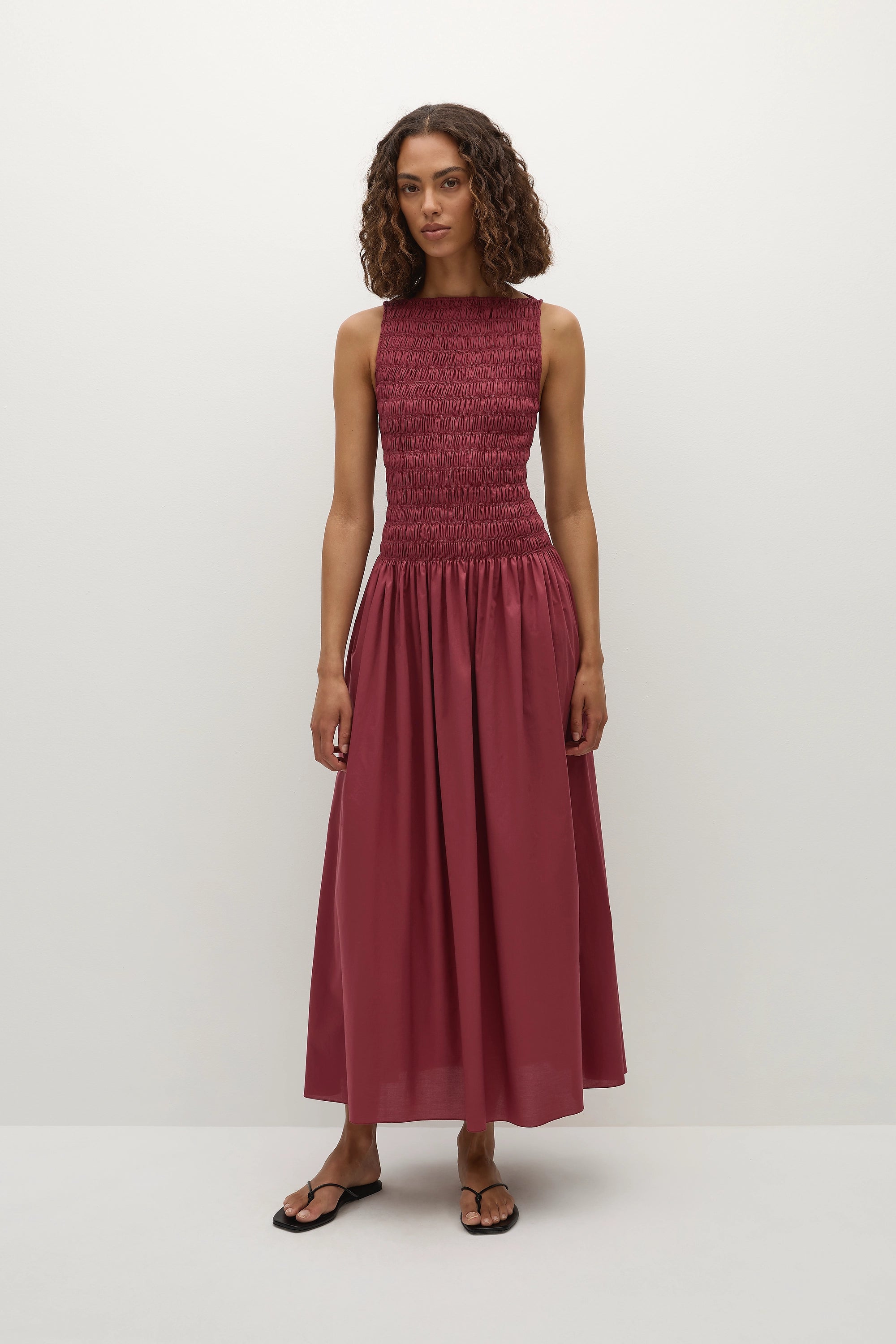 Margot Midi Dress Rhubarb - Final Sale