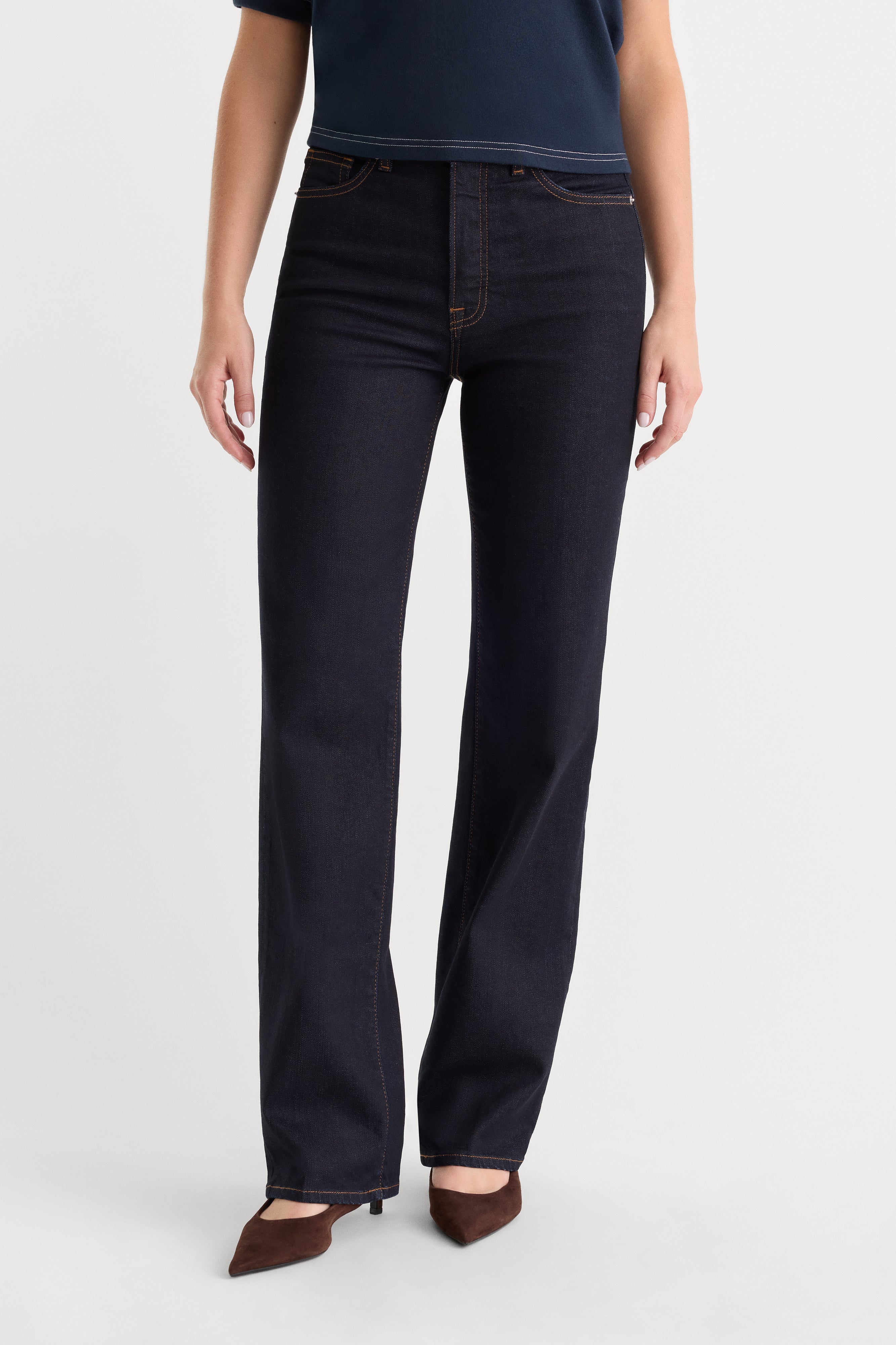 GOOD TRUE PETITE STRAIGHT JEANS | RINSE