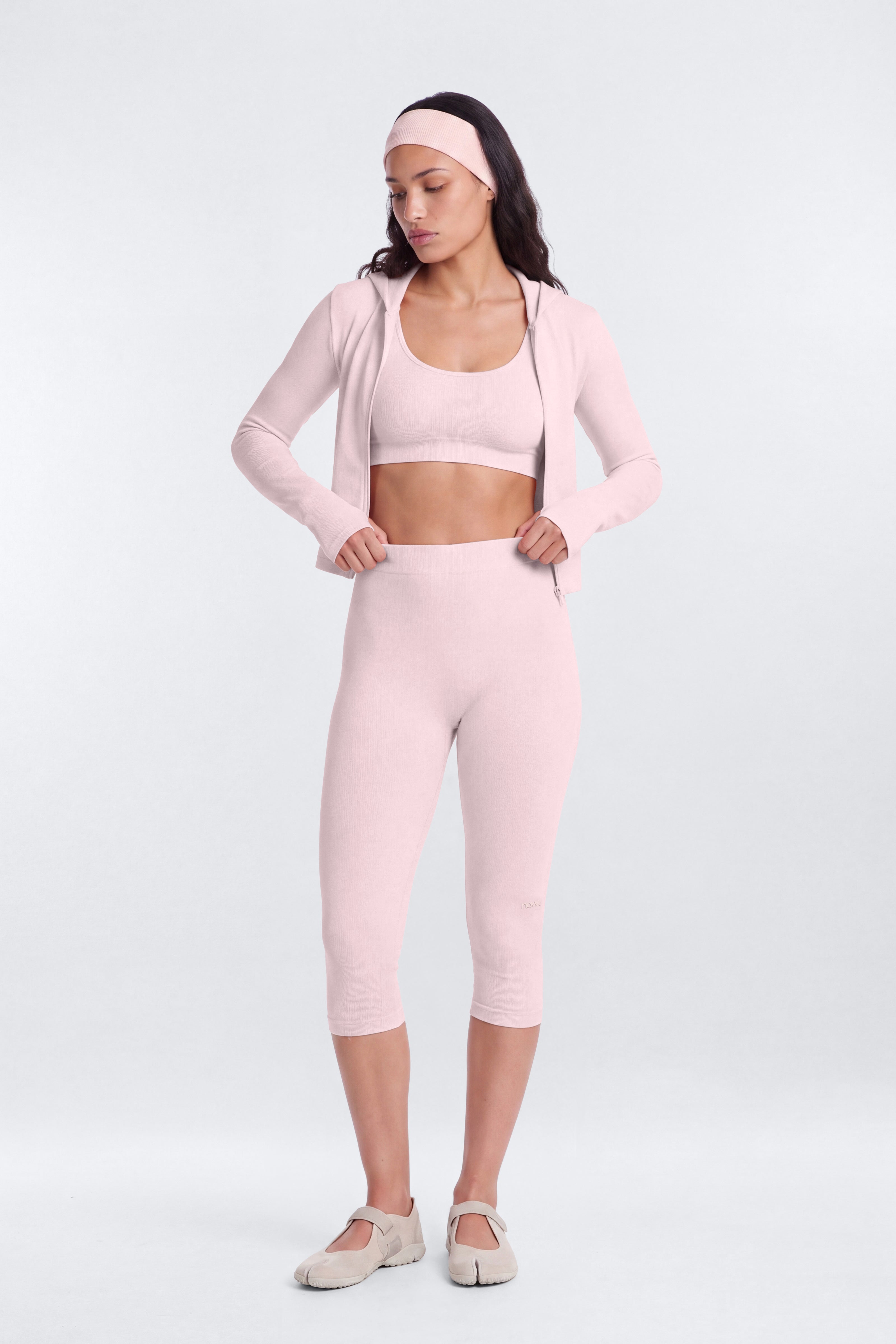 CottonFlex™ Capri Legging - Soft Pink