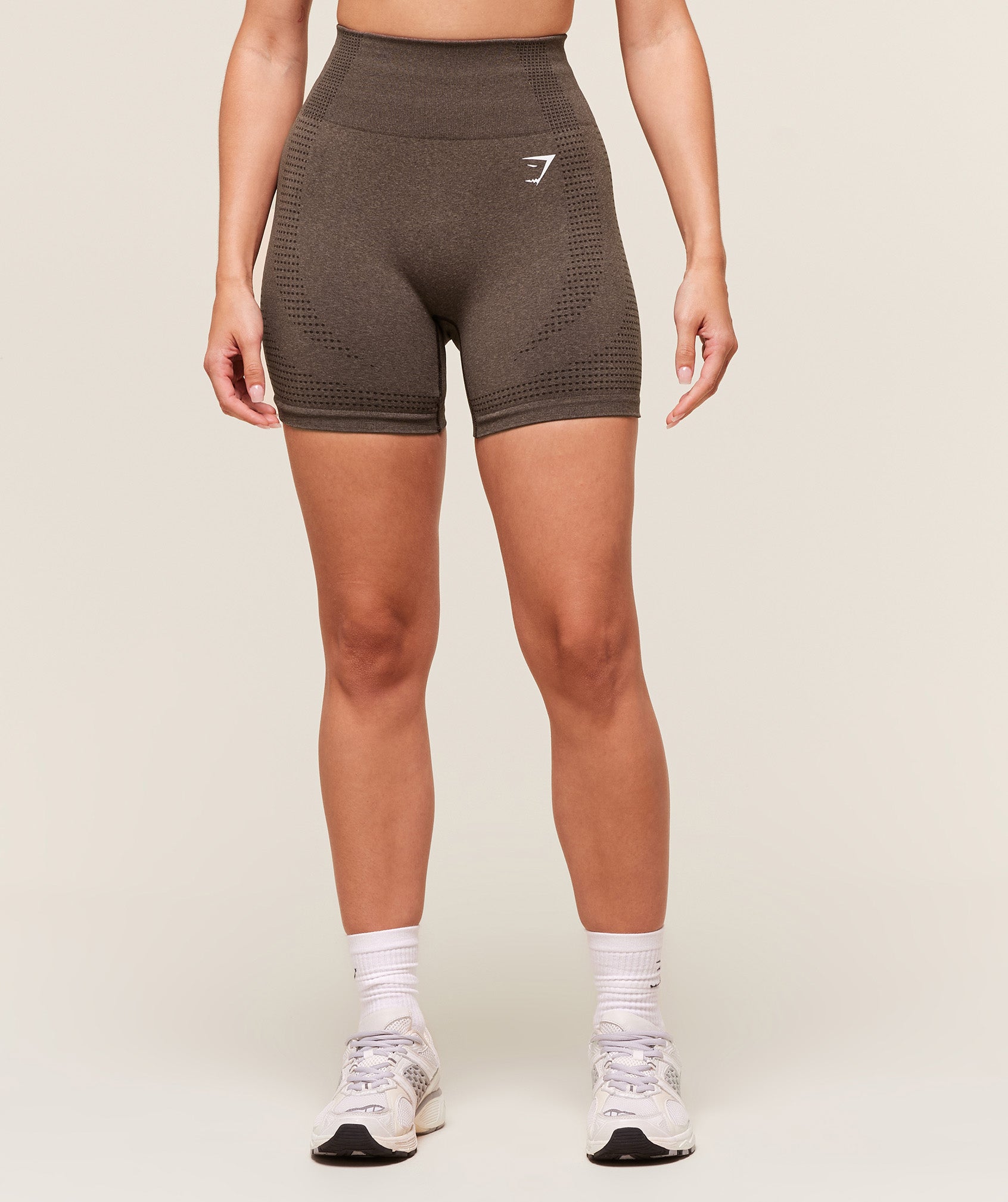 Gymshark Vital Seamless 2.0 Shorts - Penny Brown Marl