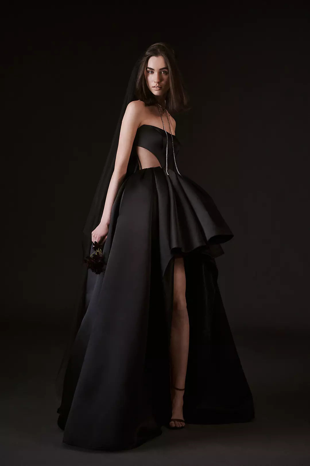 Kaeli Satin Strapless ball gown Wedding Dress