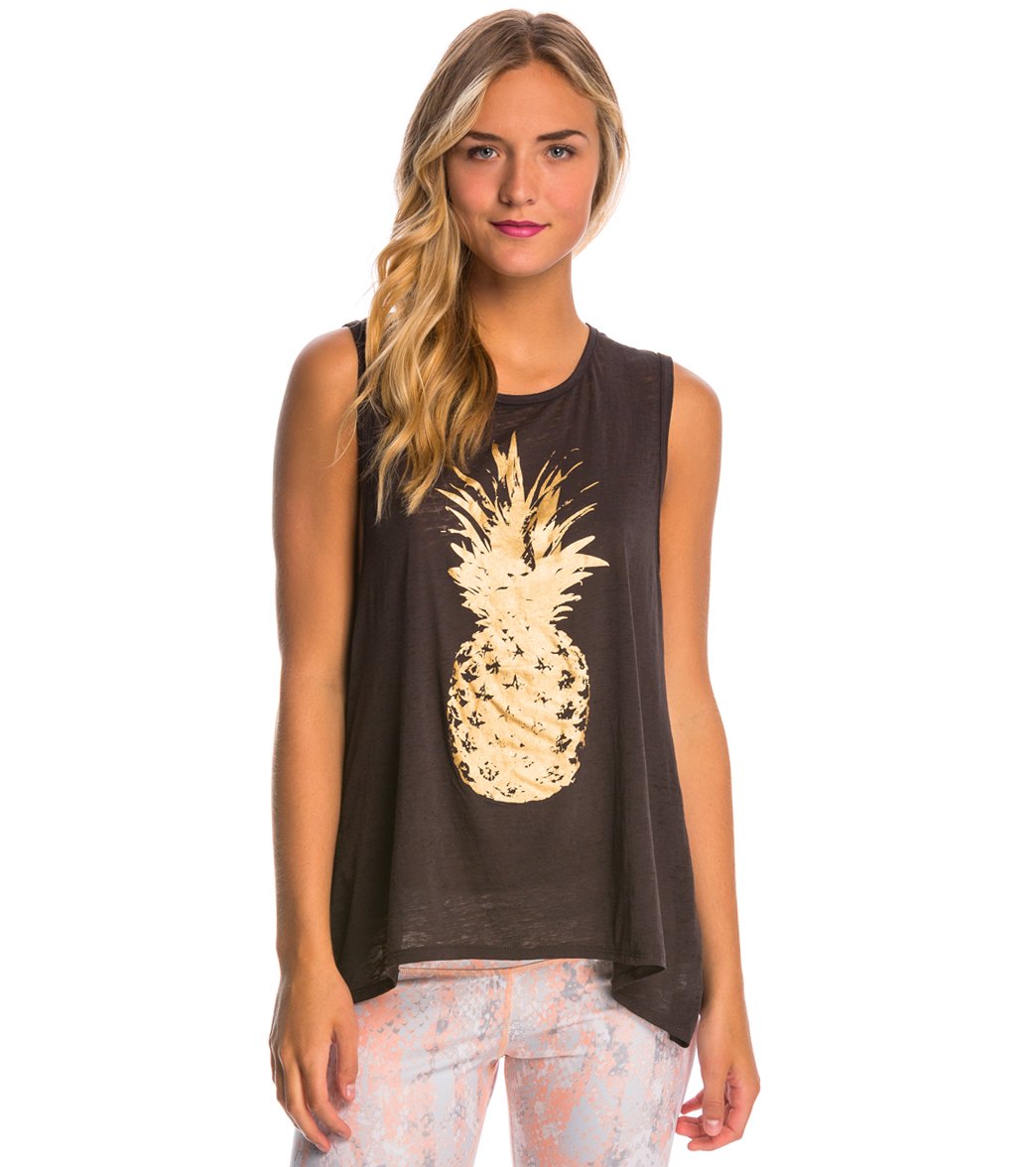 Chaser Golden Pineapple Yoga Shirt