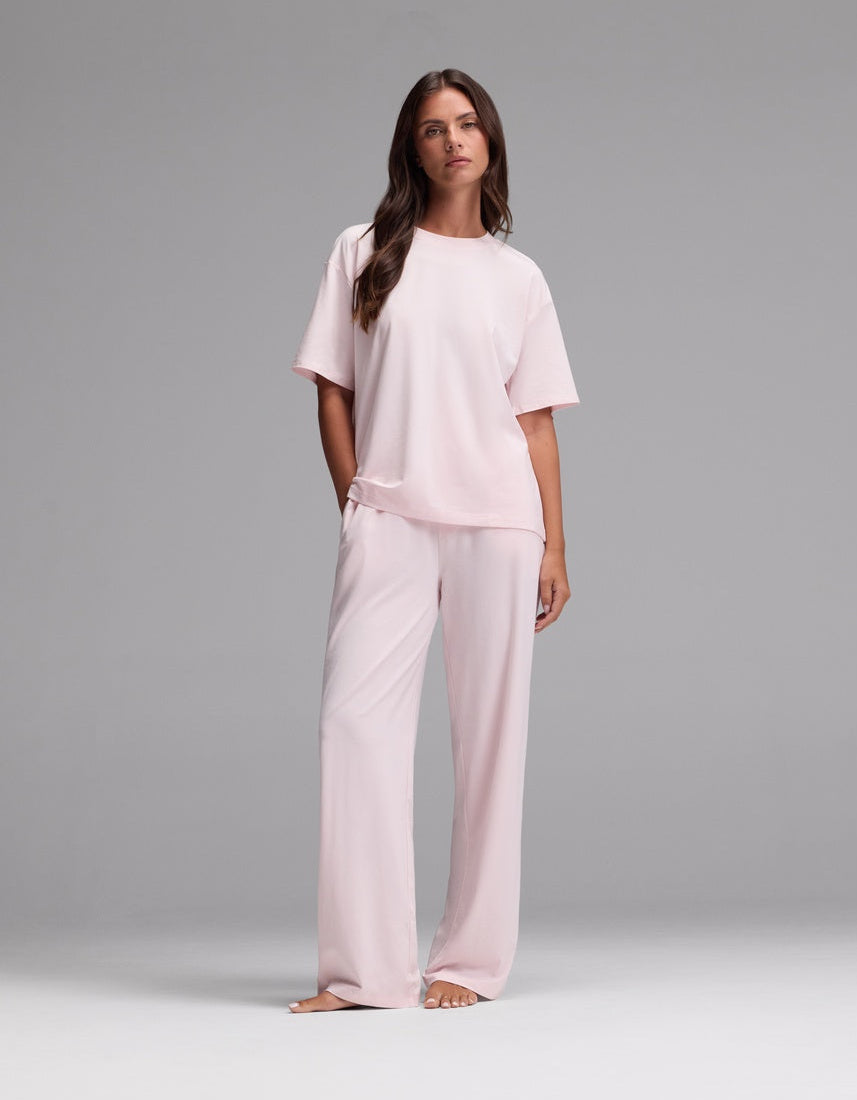 Women's First Layer Pajama Short Sleeve Tee & Pajama Pant Set