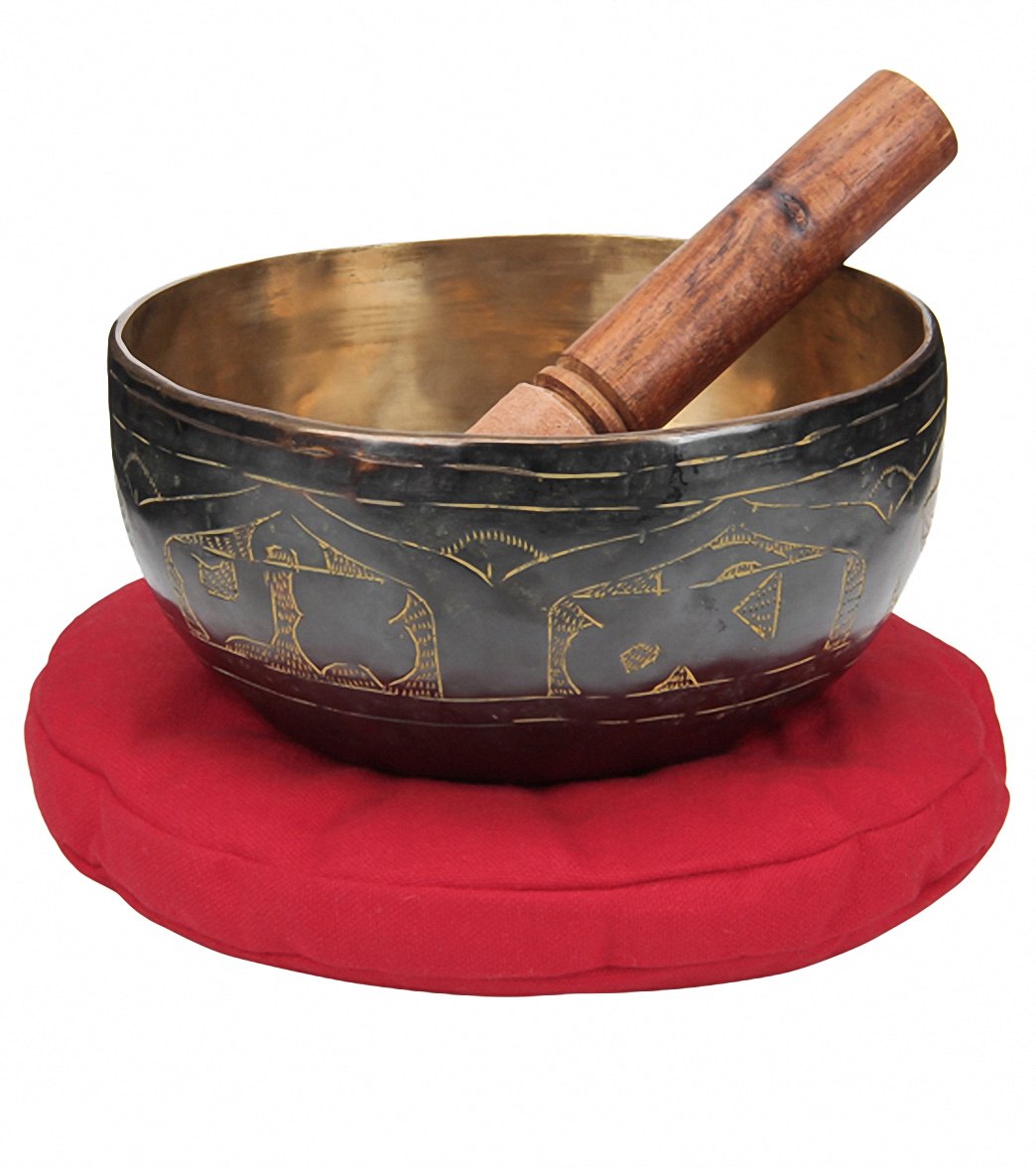 Sacred Space Master Healing Note A Chakra Engraved Singing Bowl 6.5"
