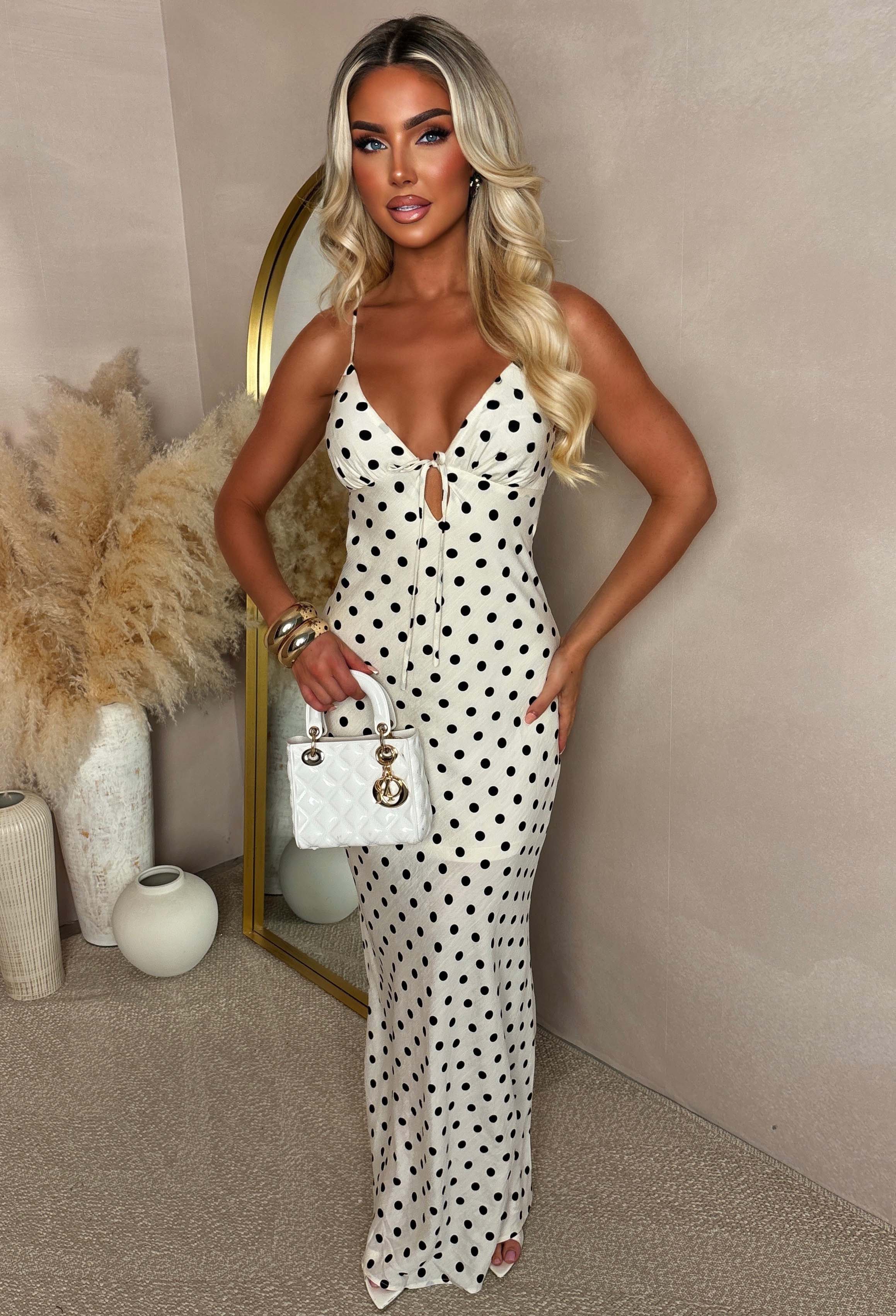 Good Intentions Beige Cut Out Back Maxi Dress