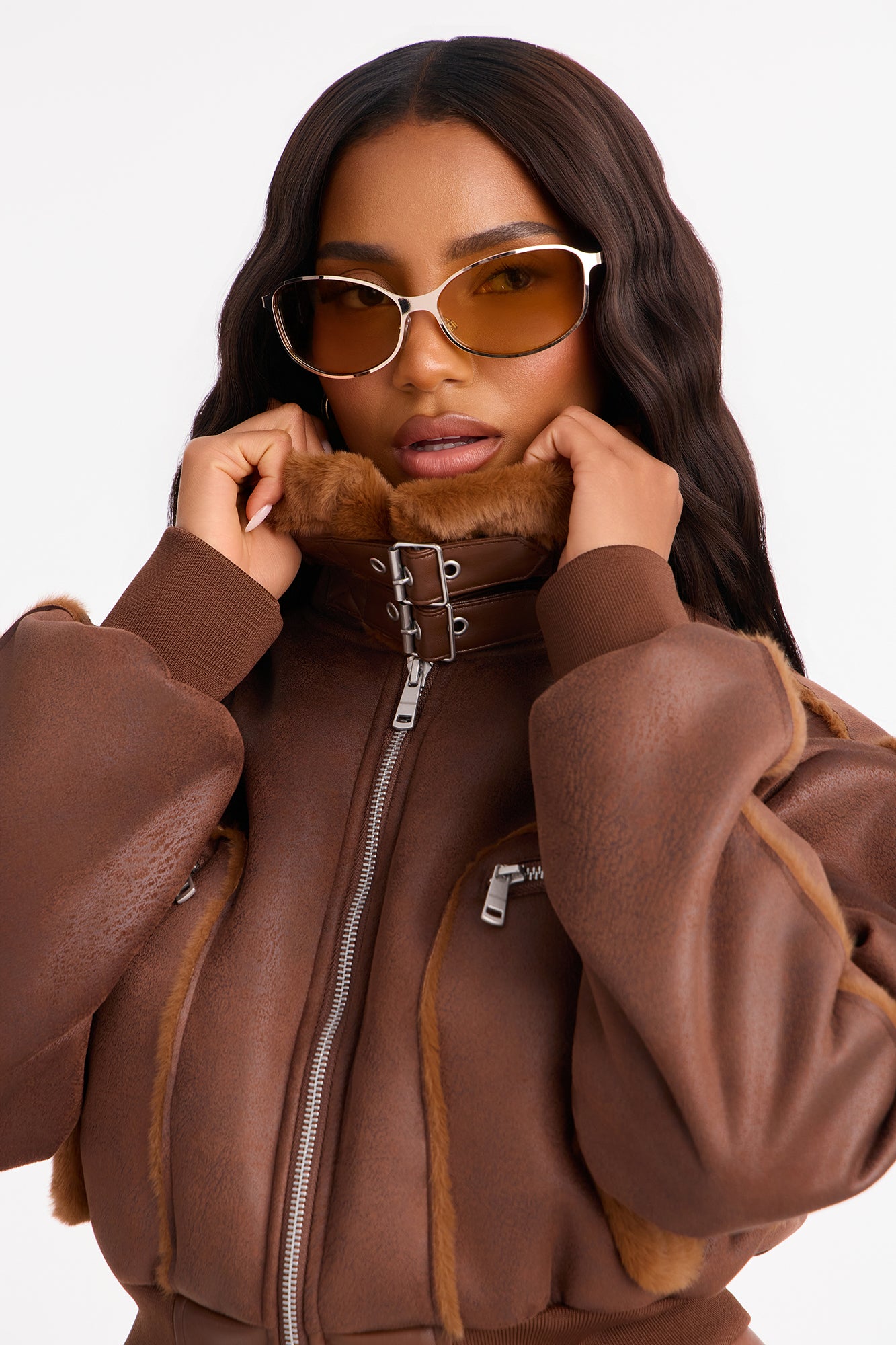 Fair Games Cropped Jacket - Chocolate/Combo