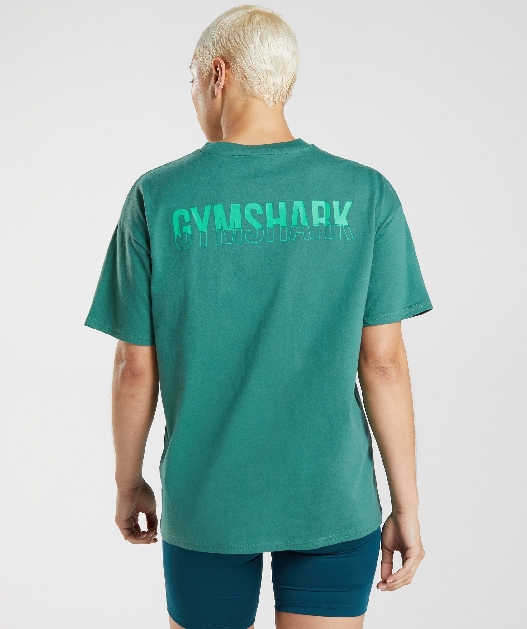 Gymshark Fraction Oversized T-Shirt - Hoya Green
