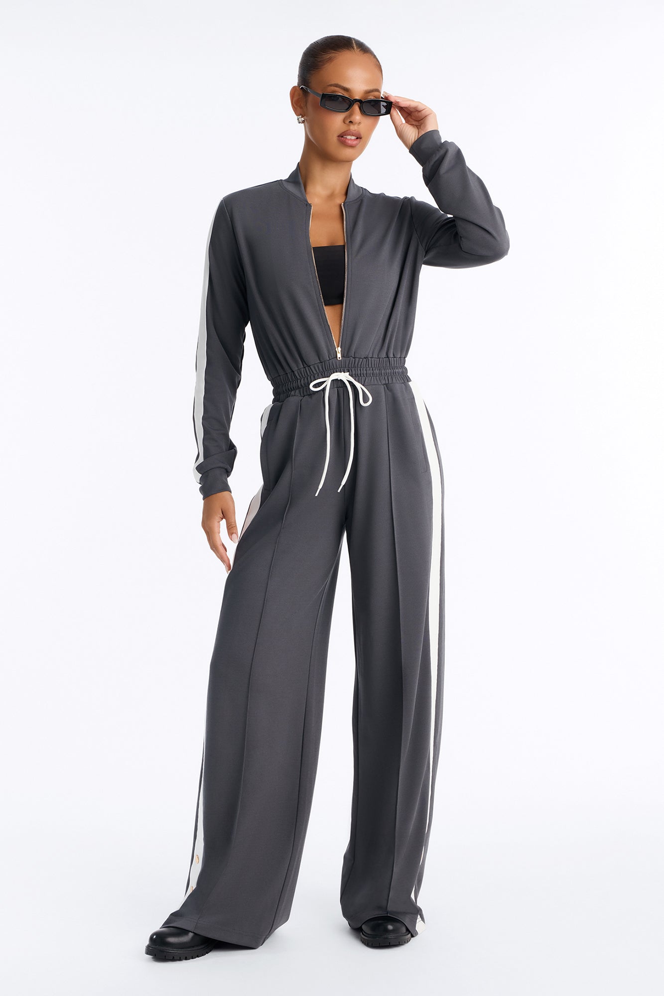 Lianna Jumpsuit - Charcoal