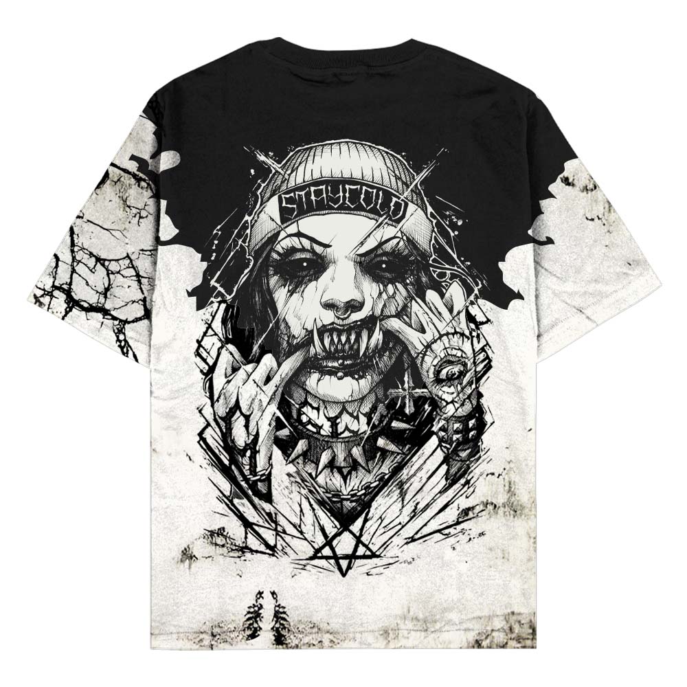 Attitude (Half Half) - Oversized T-Shirt (200GSM)