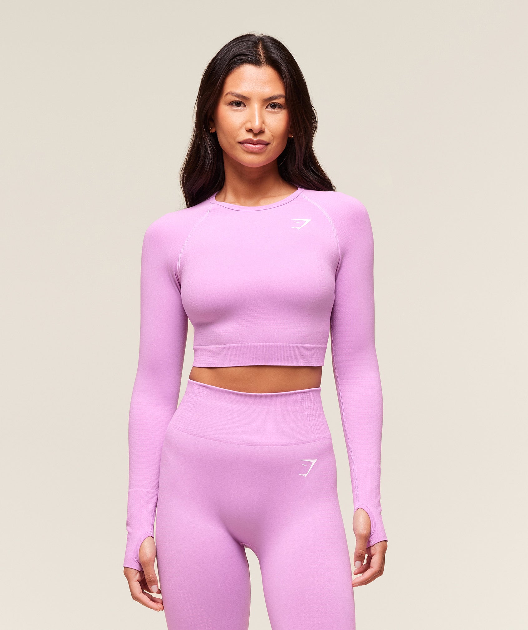 Gymshark Vital Crop Top - Sour Pink/Marl