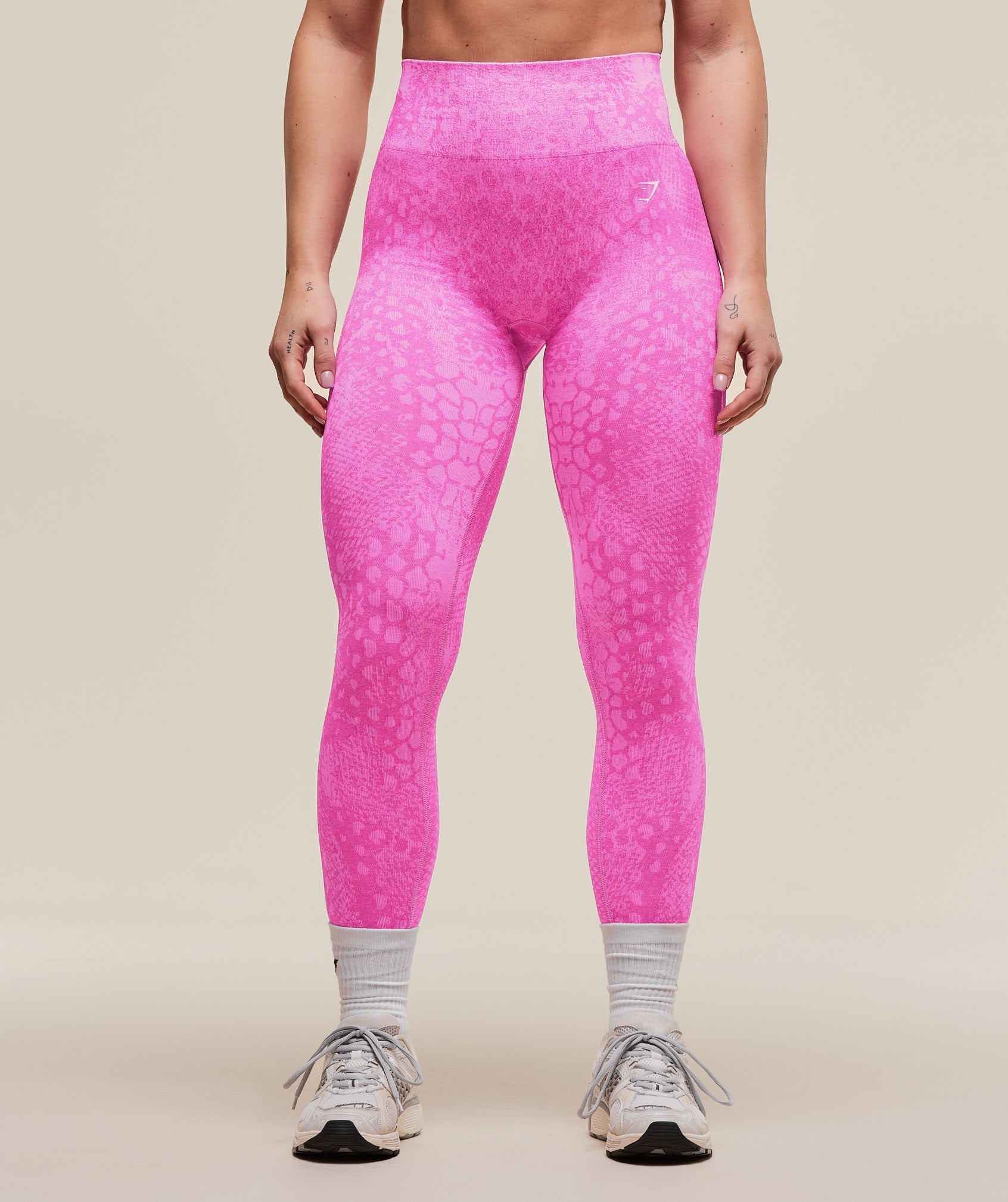 Gymshark Adapt Animal Seamless Leggings - Sour Pink/Vibrant Pink