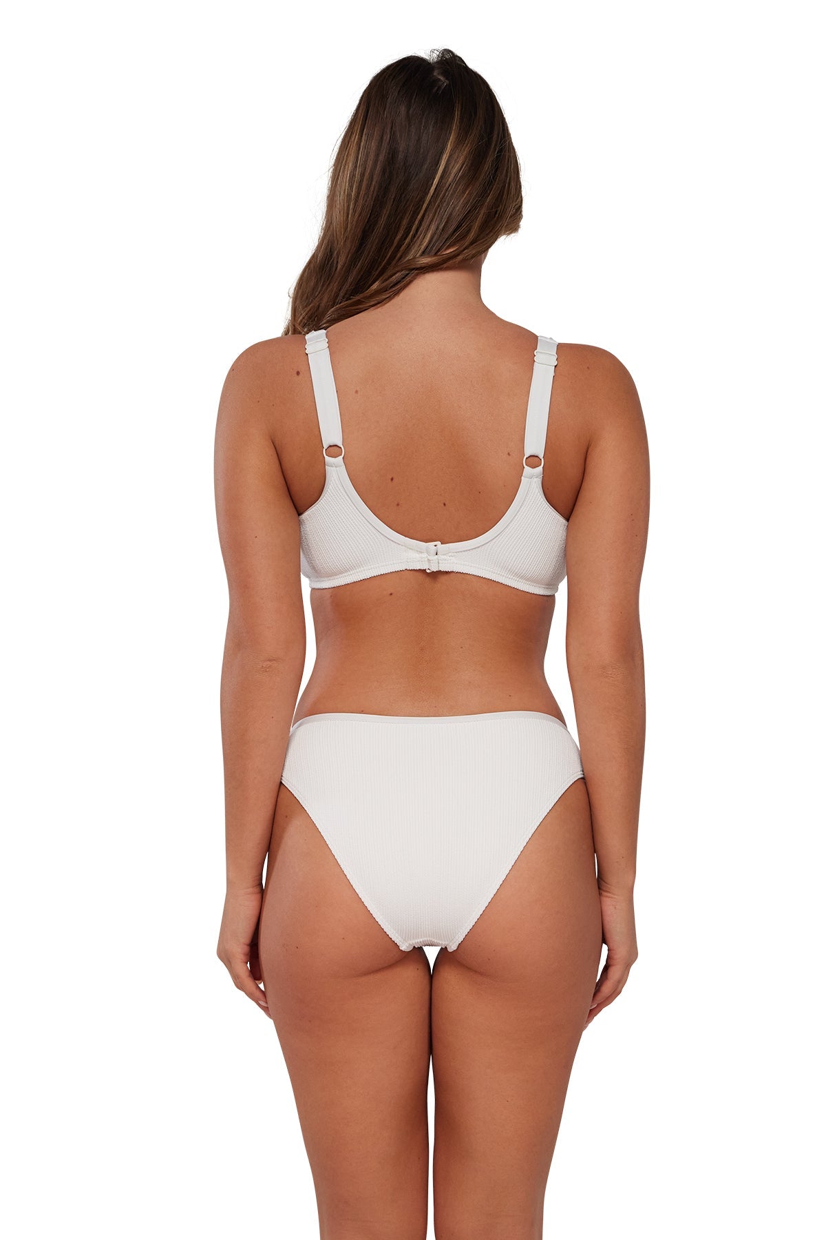 Pacifica by Sunsets Coconut Sorbet Penny Hipster Bottom with Trim