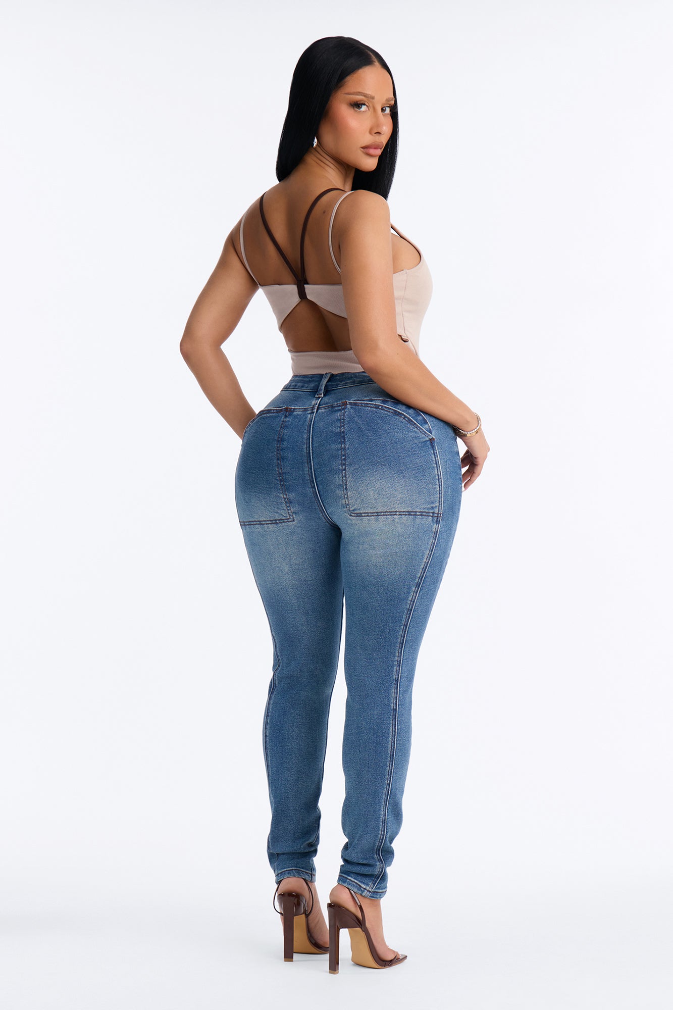 The Long Haul High Rise Stretch Skinny Jeans - Vintage Wash