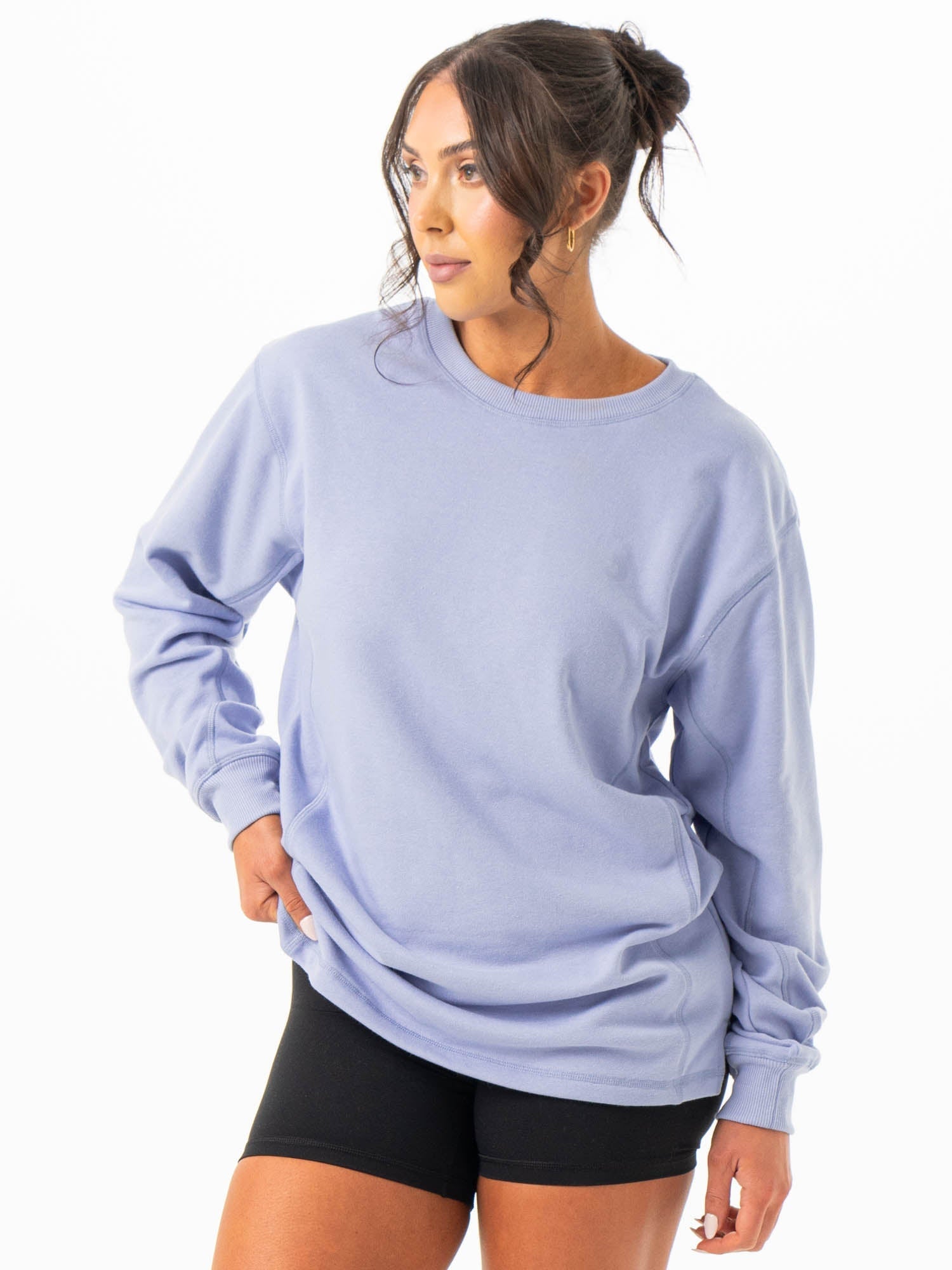 Force Crew Neck - Lilac Blue