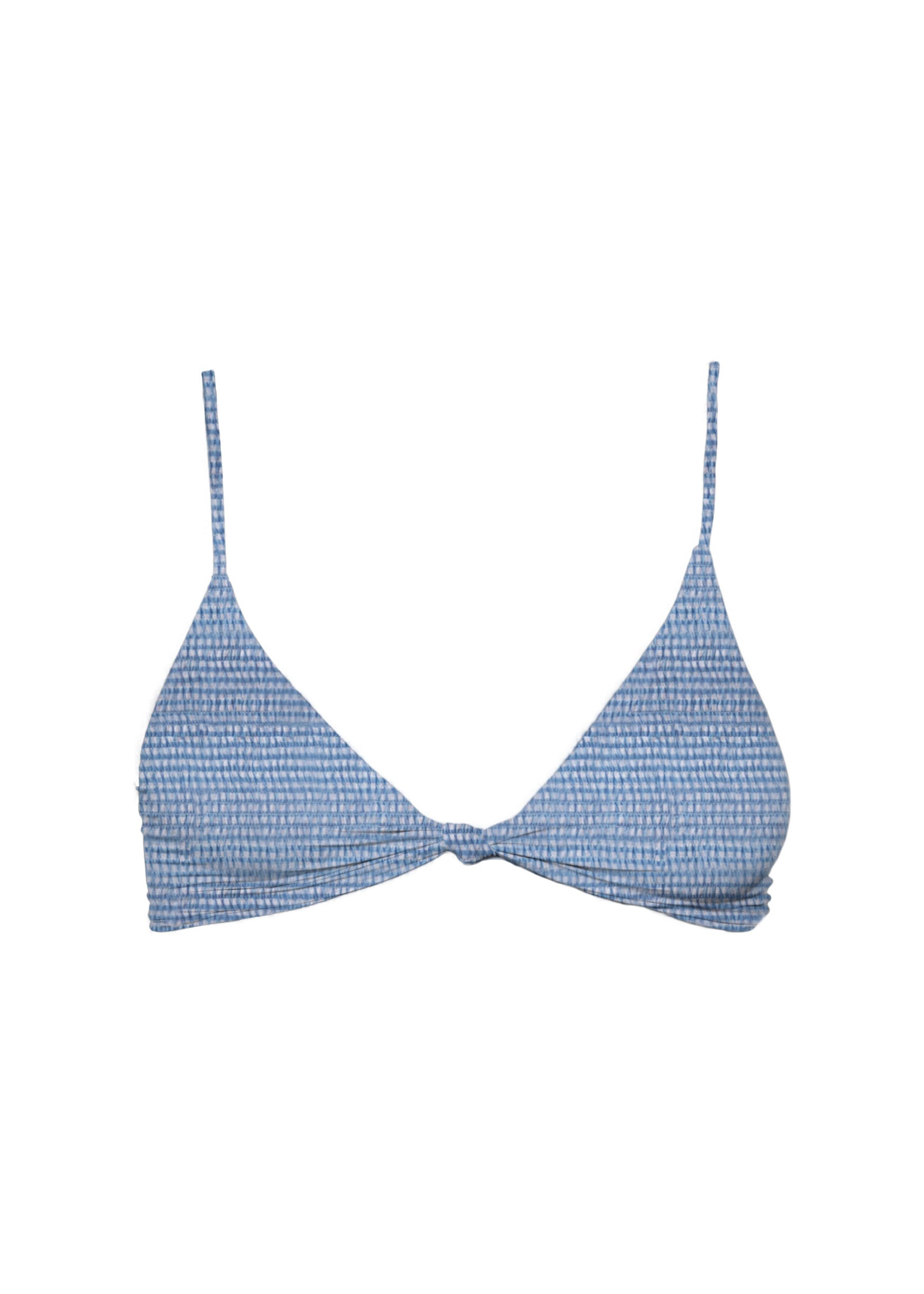Mai Deluxe Bluebelle Smocked Knot Top