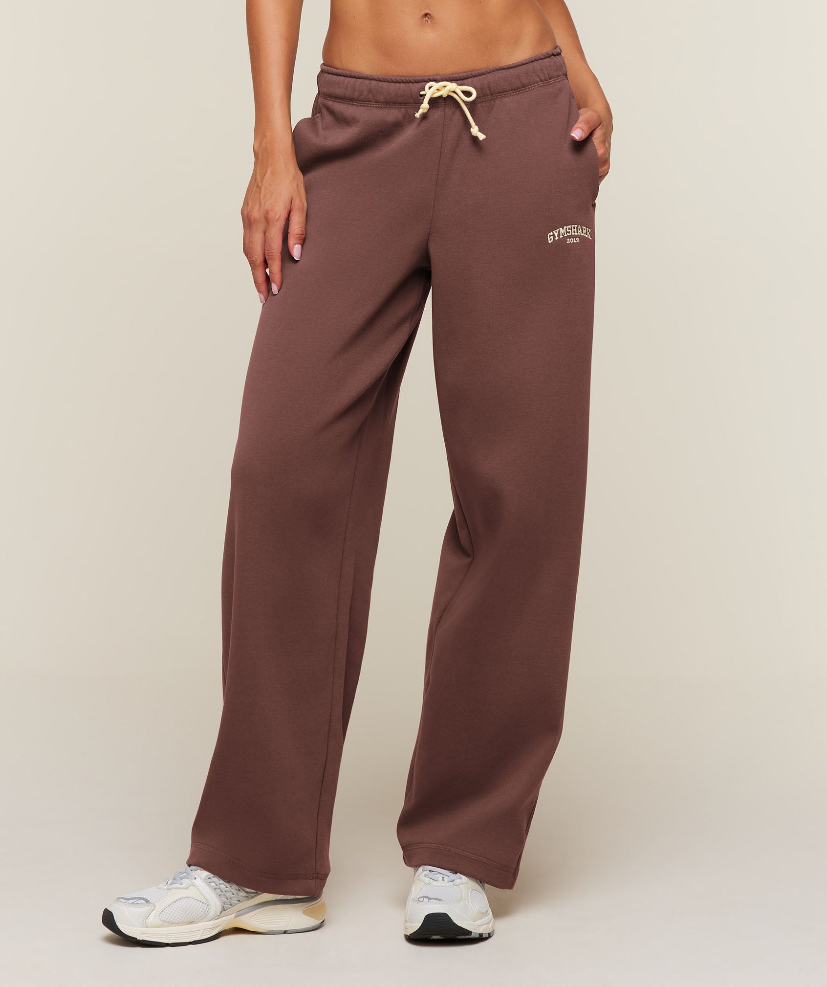 Gymshark Cosy Luxe Campus Pants Tall - Espresso Brown