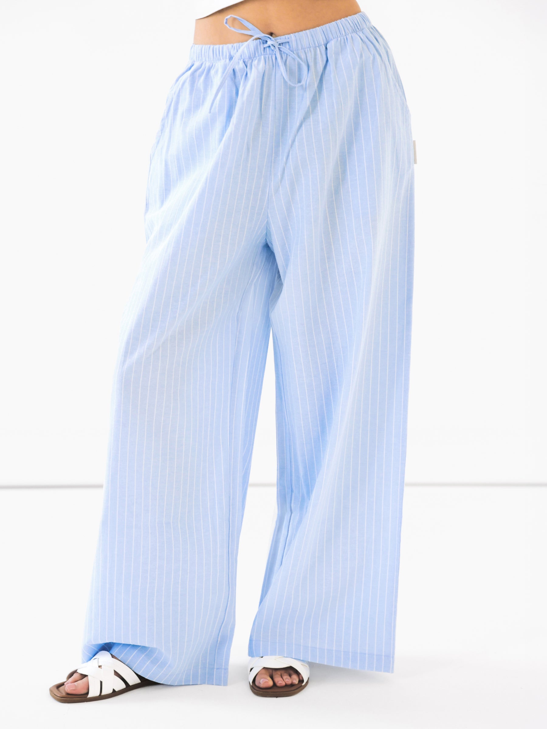 Summer Stripe Trousers - Blue Stripe