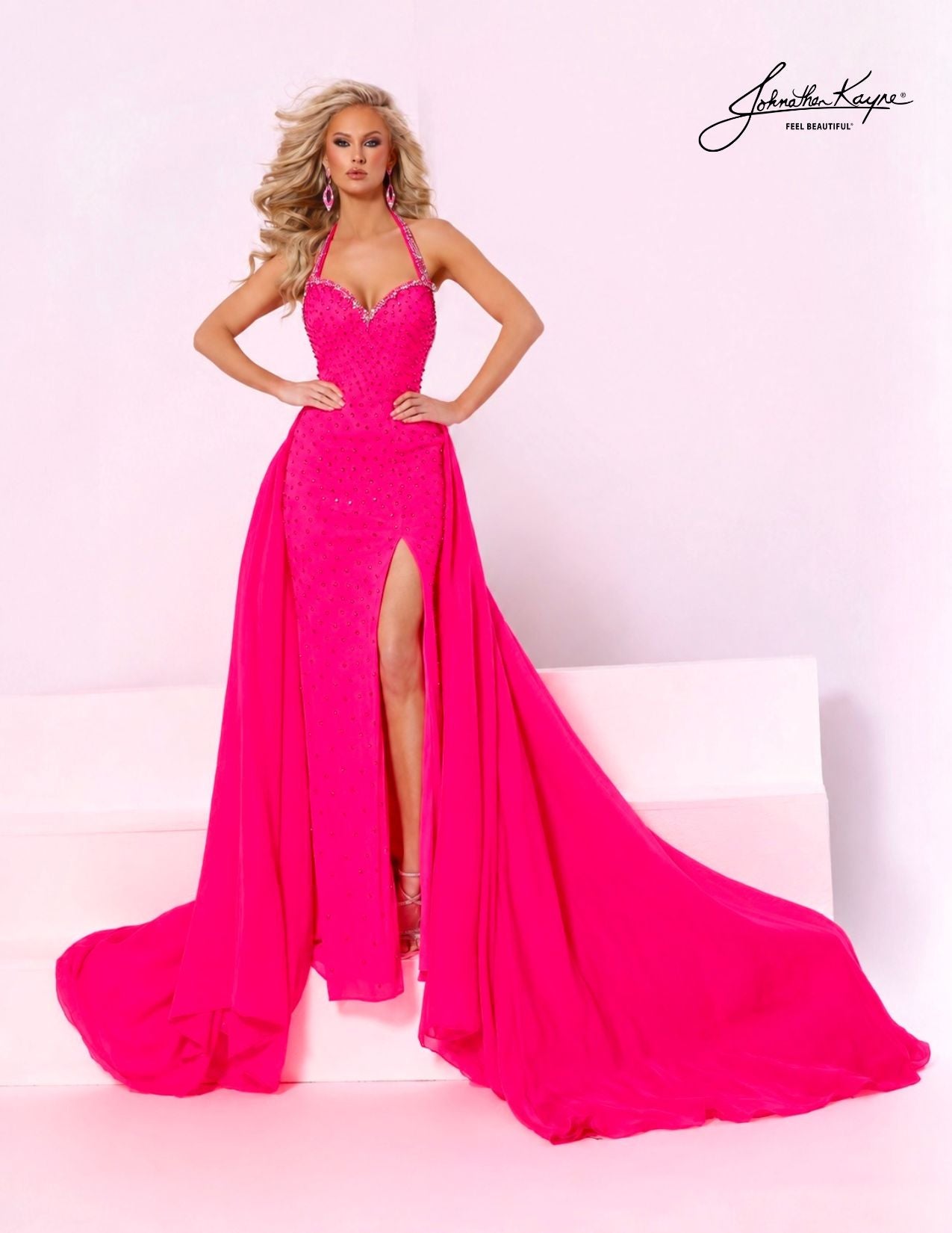 Johnathan Kayne 3379 Sweetheart Crystal Studded Dress