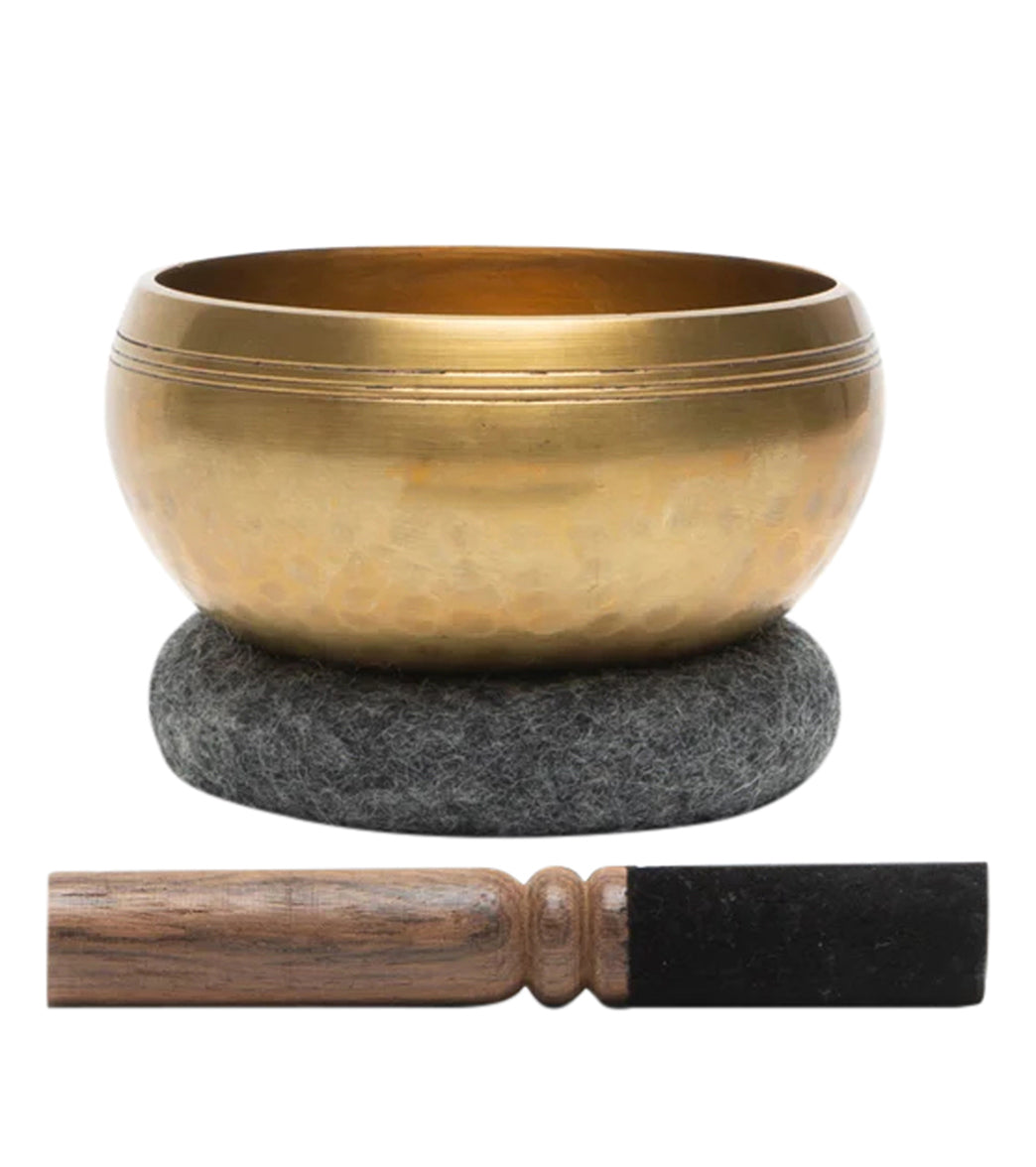 B, Halfmoon Brass Singing Bowl 4"