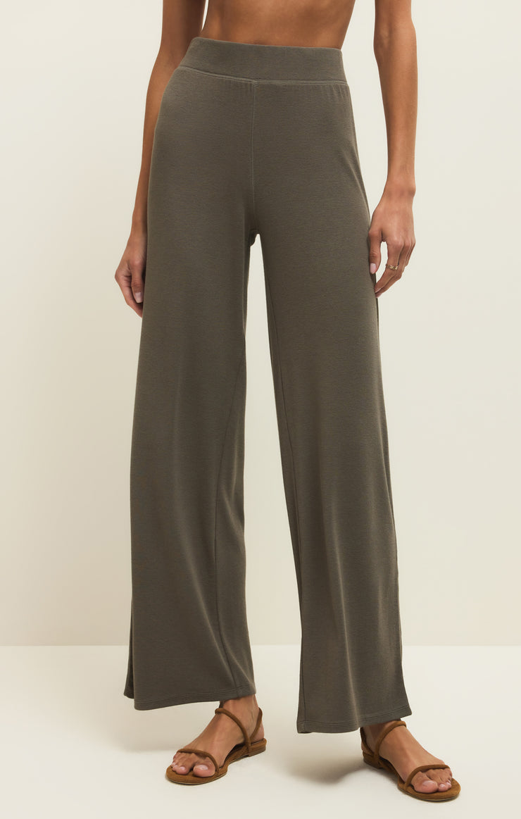 Z Supply Khaki Green Renae Rib Pant