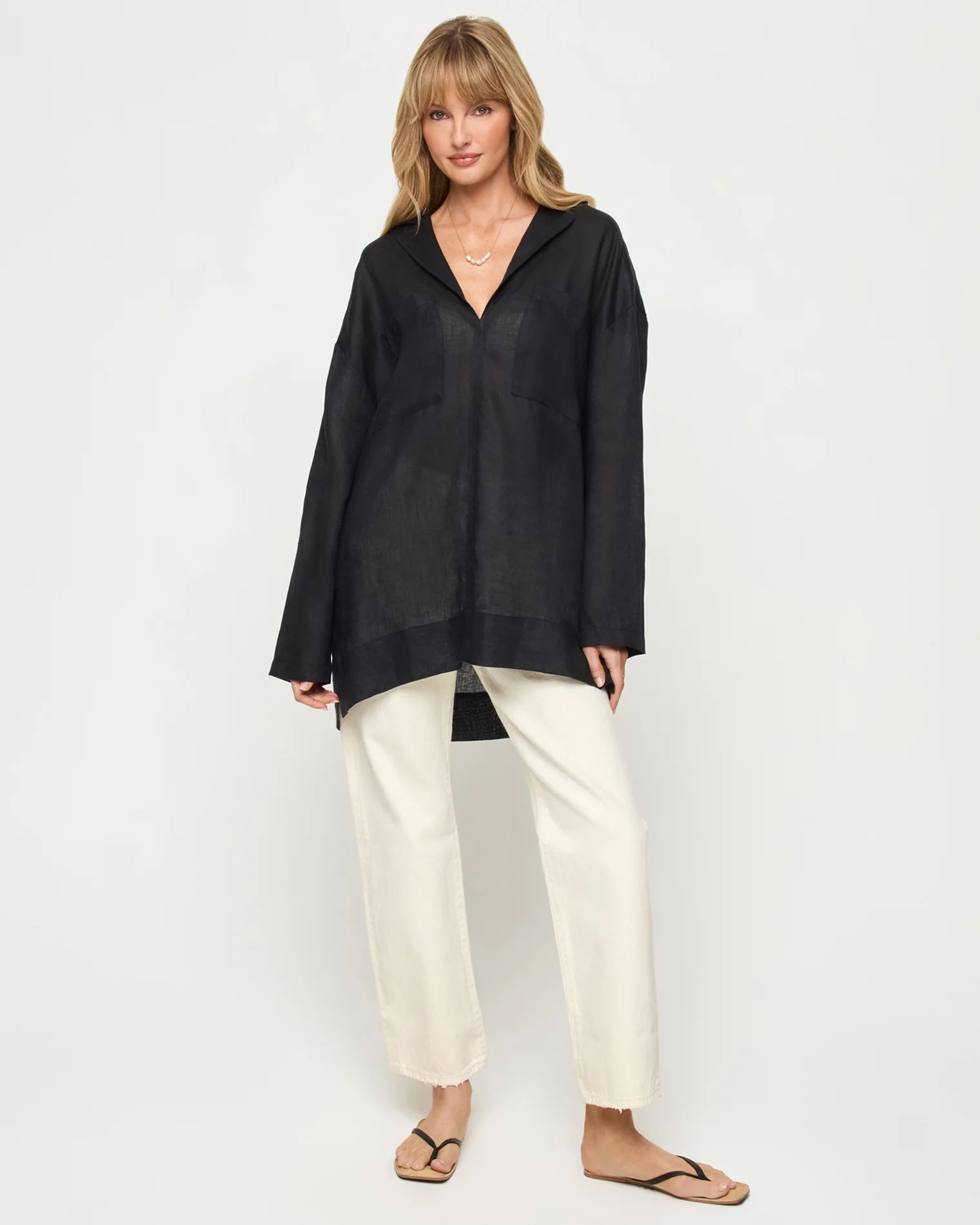 LSPACE Black Oasis Tunic