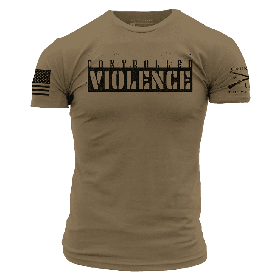 Controlled Violence T-Shirt - Combat Green