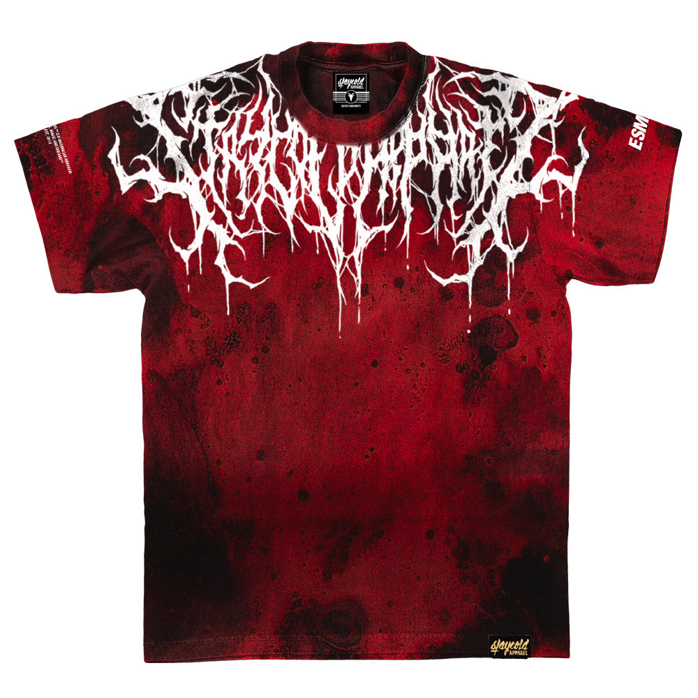 Reign Of Blood (Red Tie Dye) - Heavy Oversized T-Shirt 250GSM