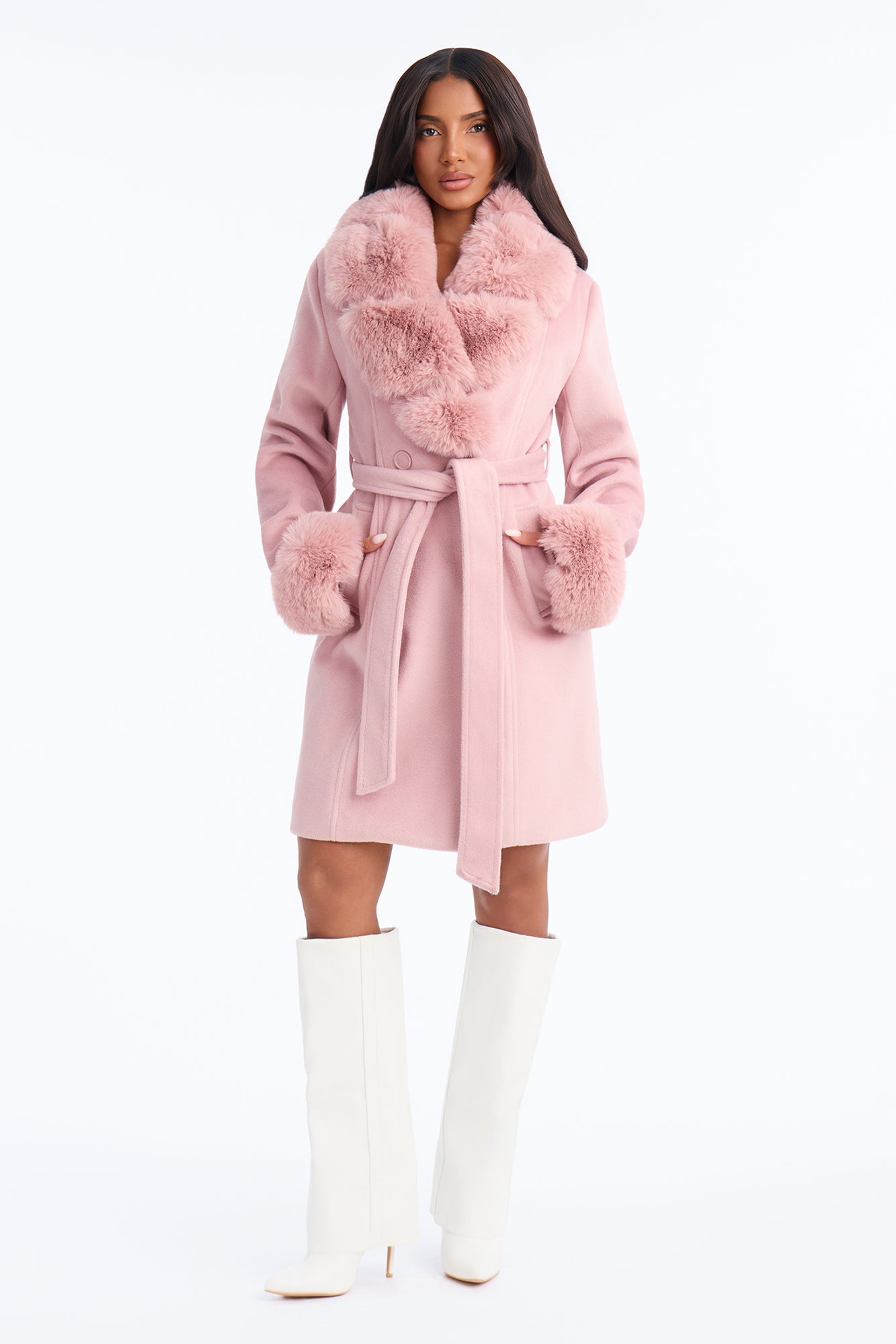 New York Nights Coat - Pink